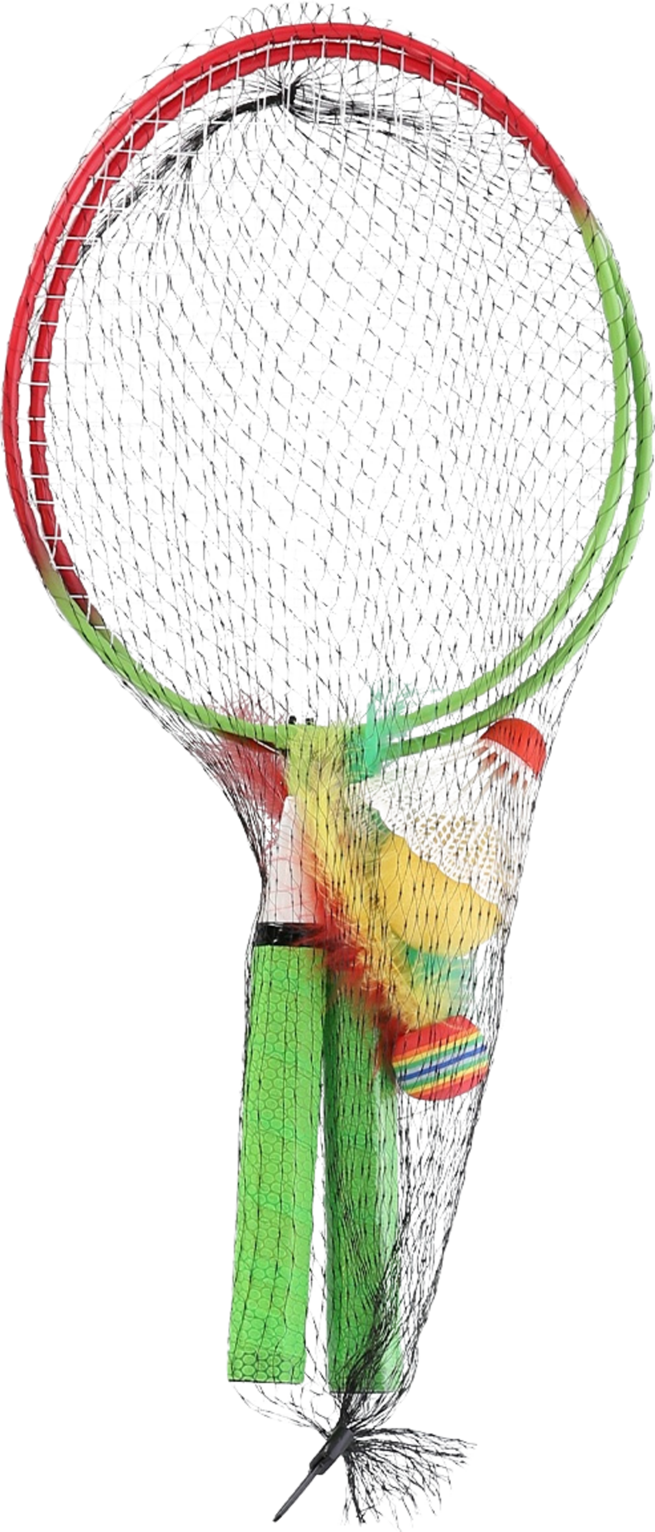 NORTHIX, Badminton Set, 2 Rackets + Shuttlecocks + Balls, Junior