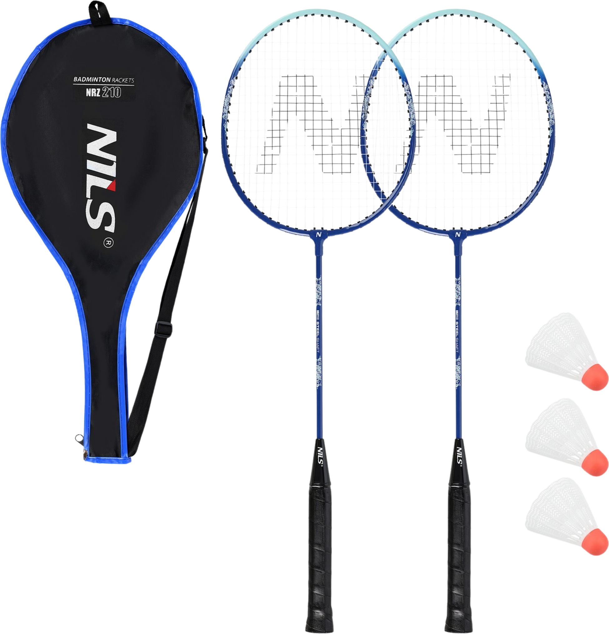 NORTHIX, Badminton Set &ndash; 2 Rackets, 3 Shuttlecocks, Cover