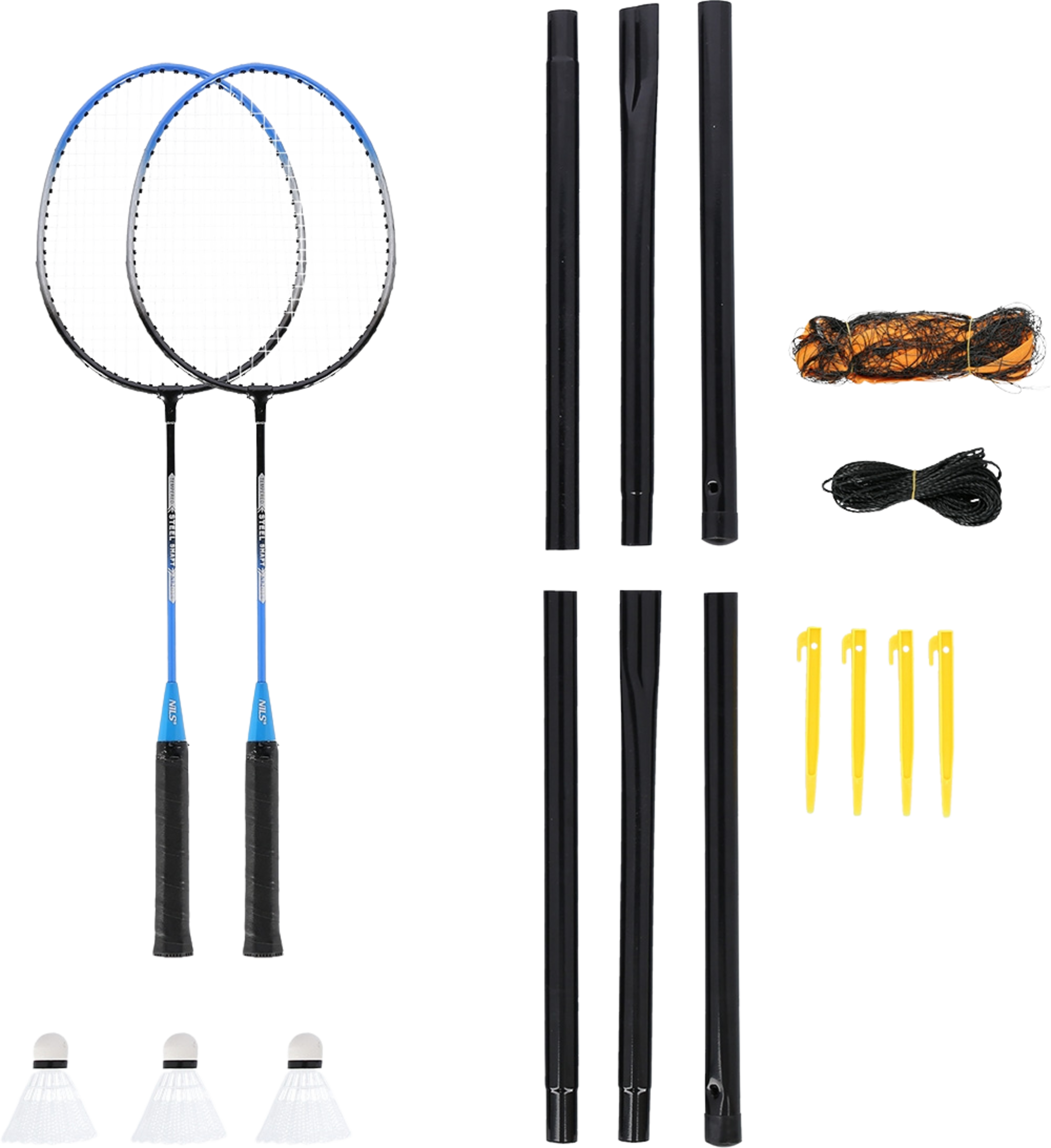 NORTHIX, Badminton Set &ndash; 2 Rackets, 3 Shuttlecocks, Mesh Cover