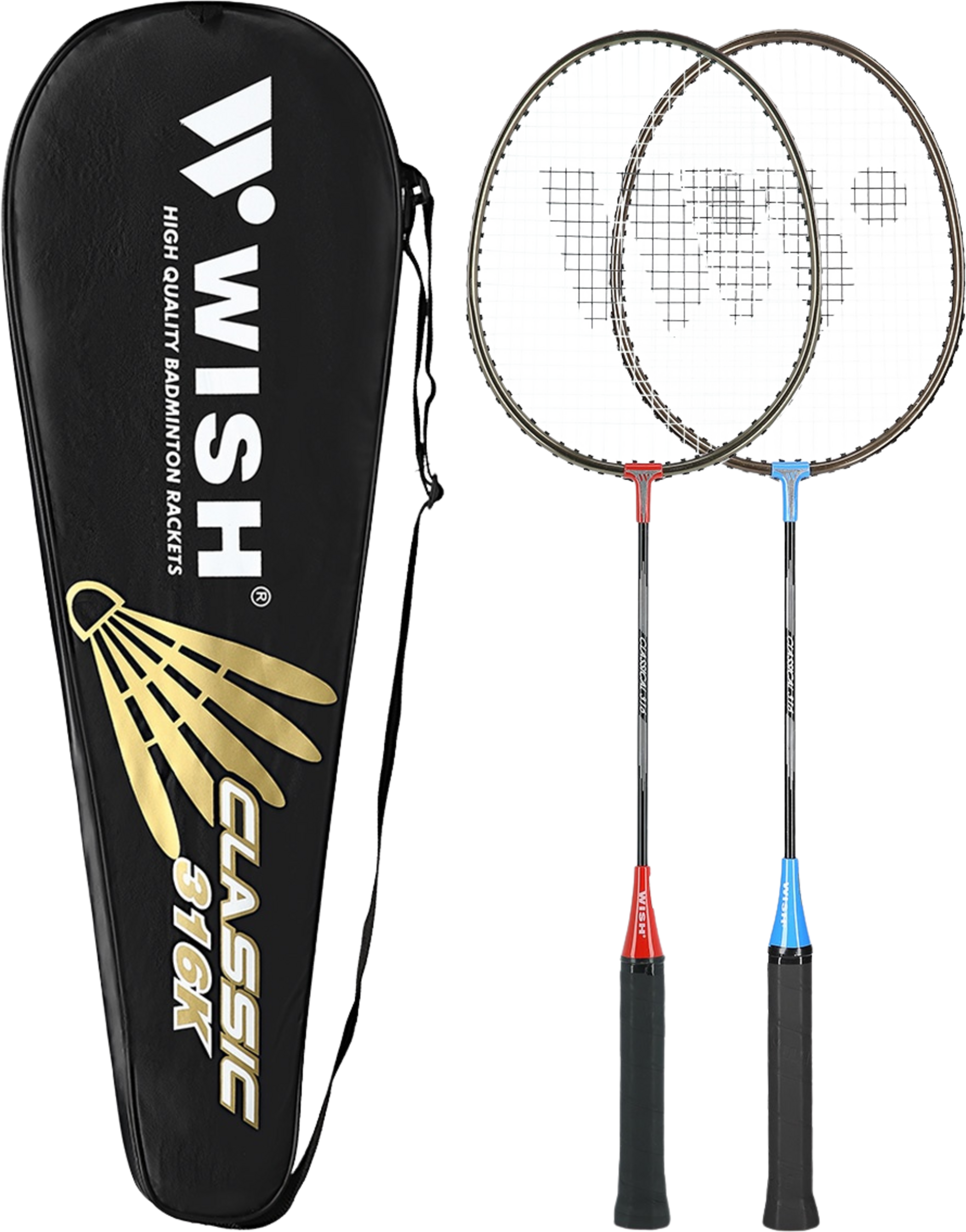 NORTHIX, Badminton Set &ndash; 2 Rackets, Shuttlecocks Included