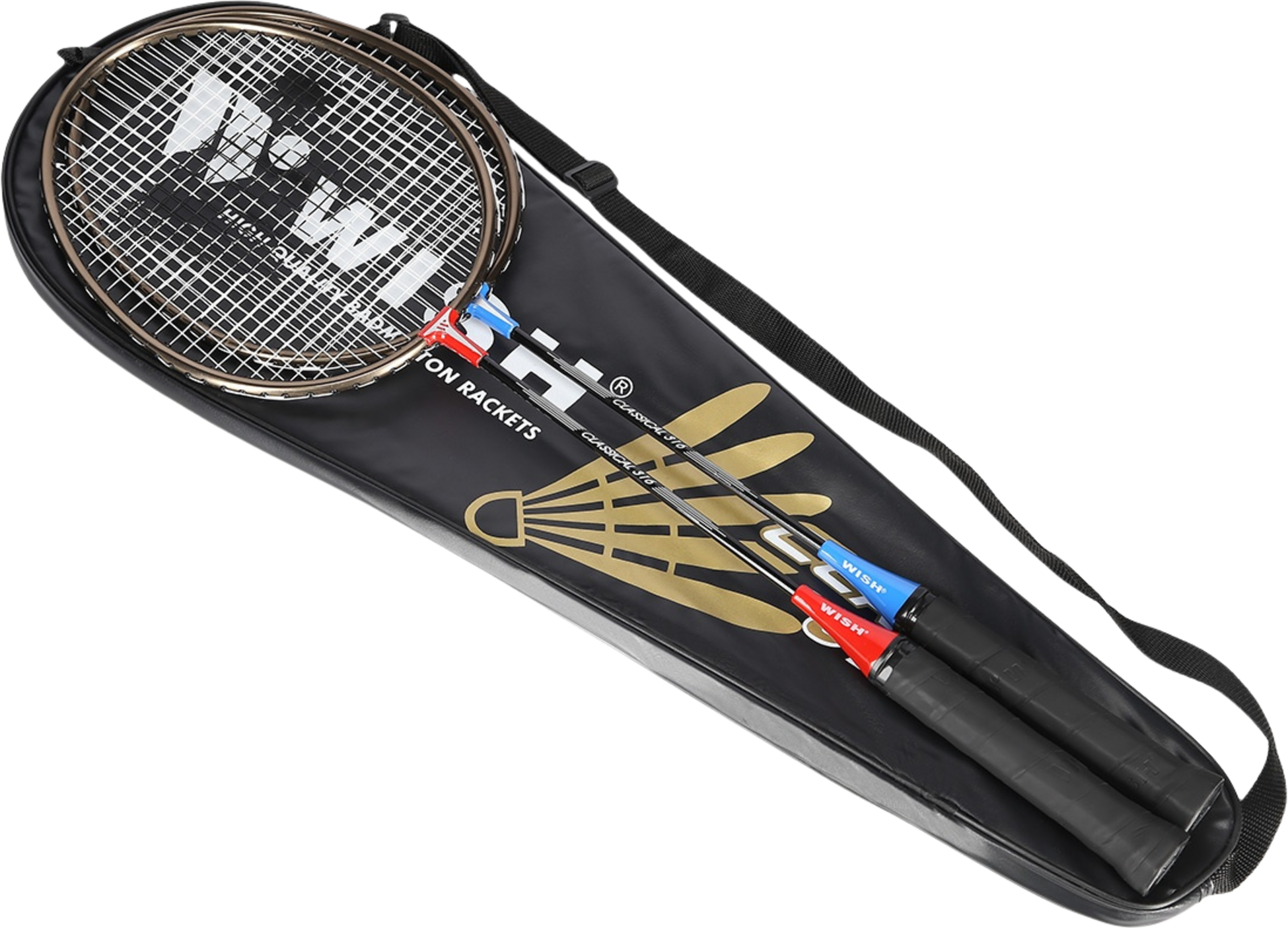 NORTHIX, Badminton Set &ndash; 2 Rackets, Shuttlecocks Included