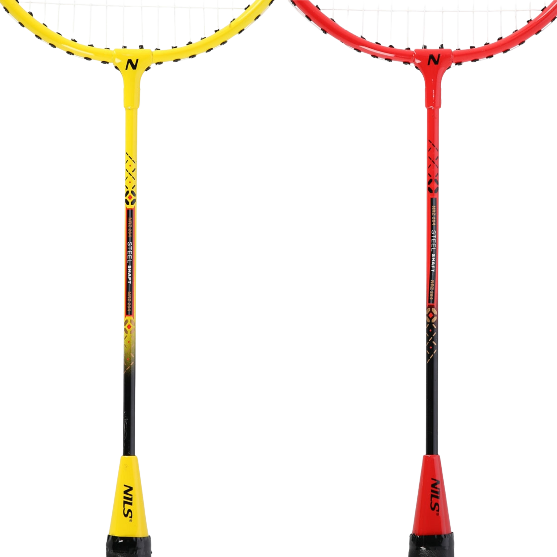 NORTHIX, Badminton Set &ndash; 4 Rackets, 3 Feather Shuttlecocks, Net