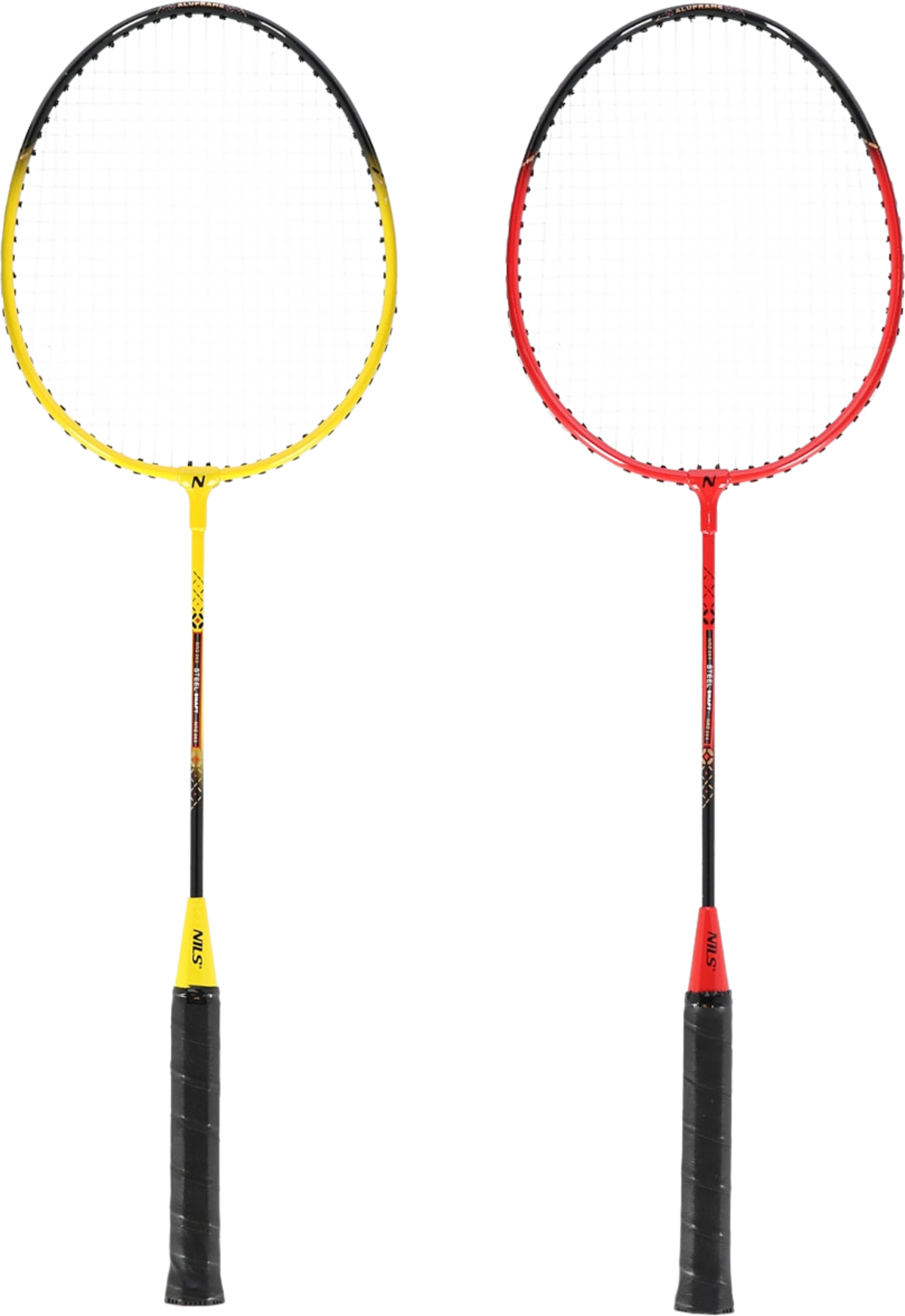 NORTHIX, Badminton Set &ndash; 4 Rackets, 3 Feather Shuttlecocks, Net