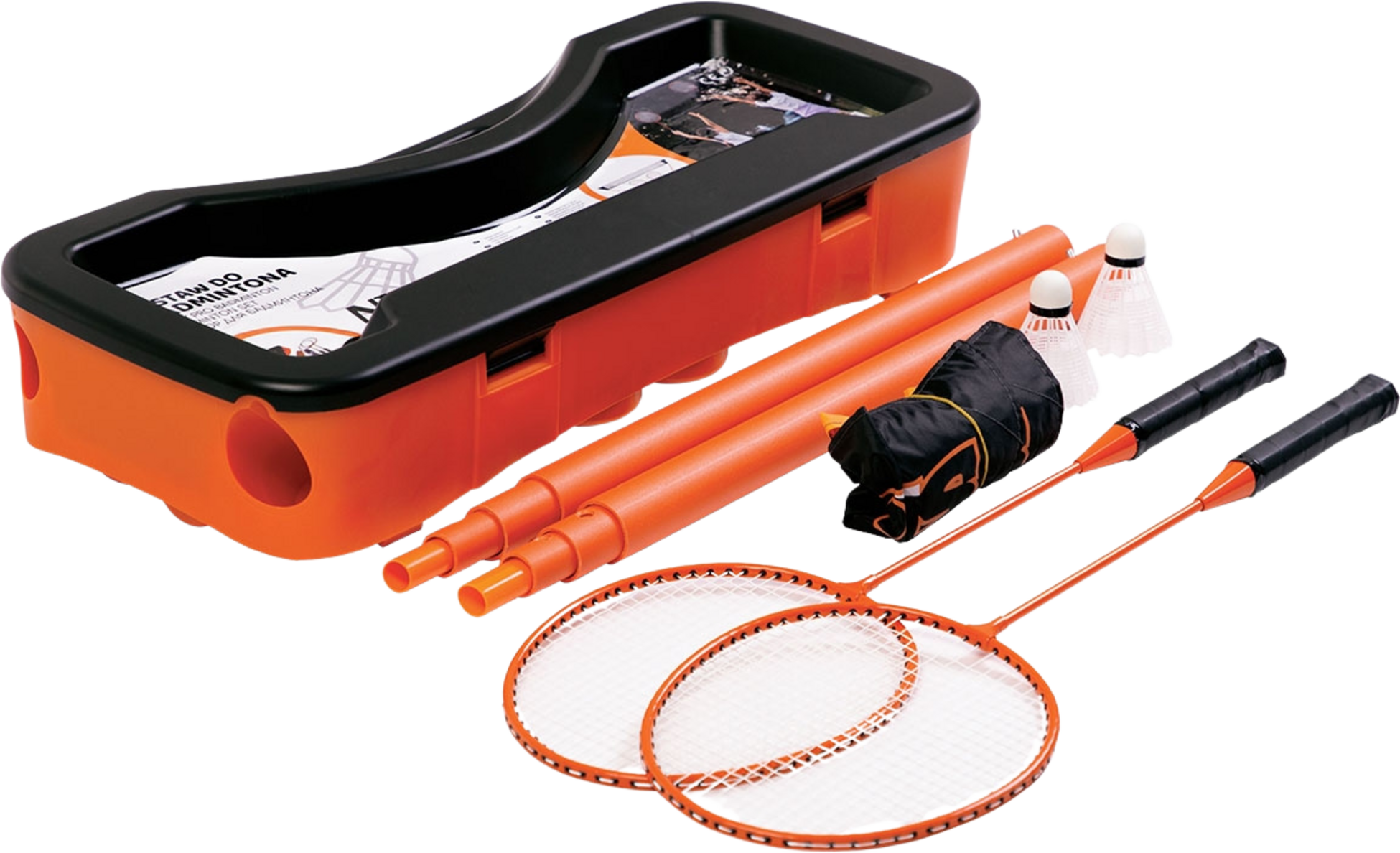 NORTHIX, Badminton Set With 2 Rackets, 2 Shuttlecocks, Net  Case