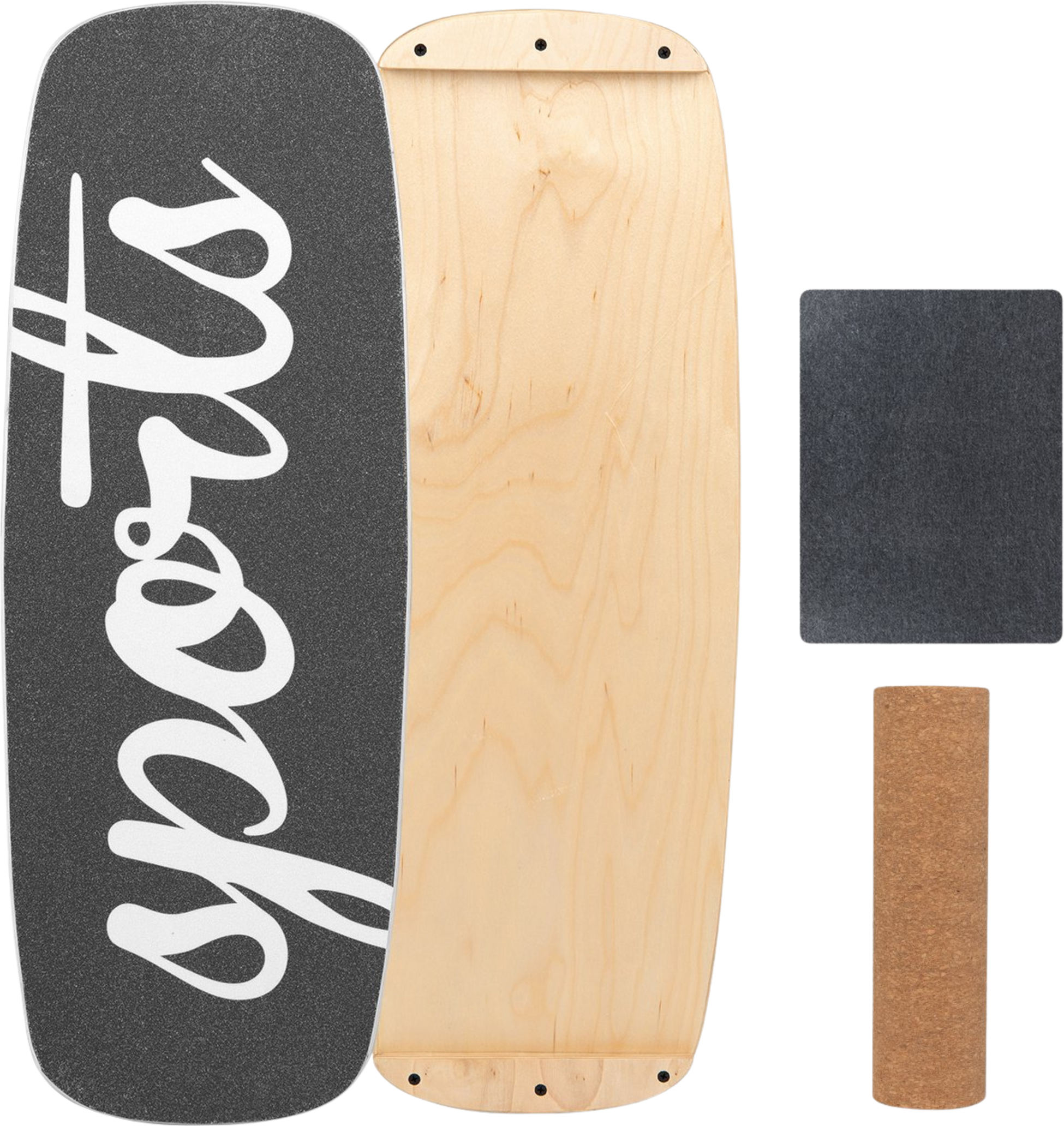 NORTHIX, Balance Board Trainer With Cork Roller, Stoppers, 73x27 Cm