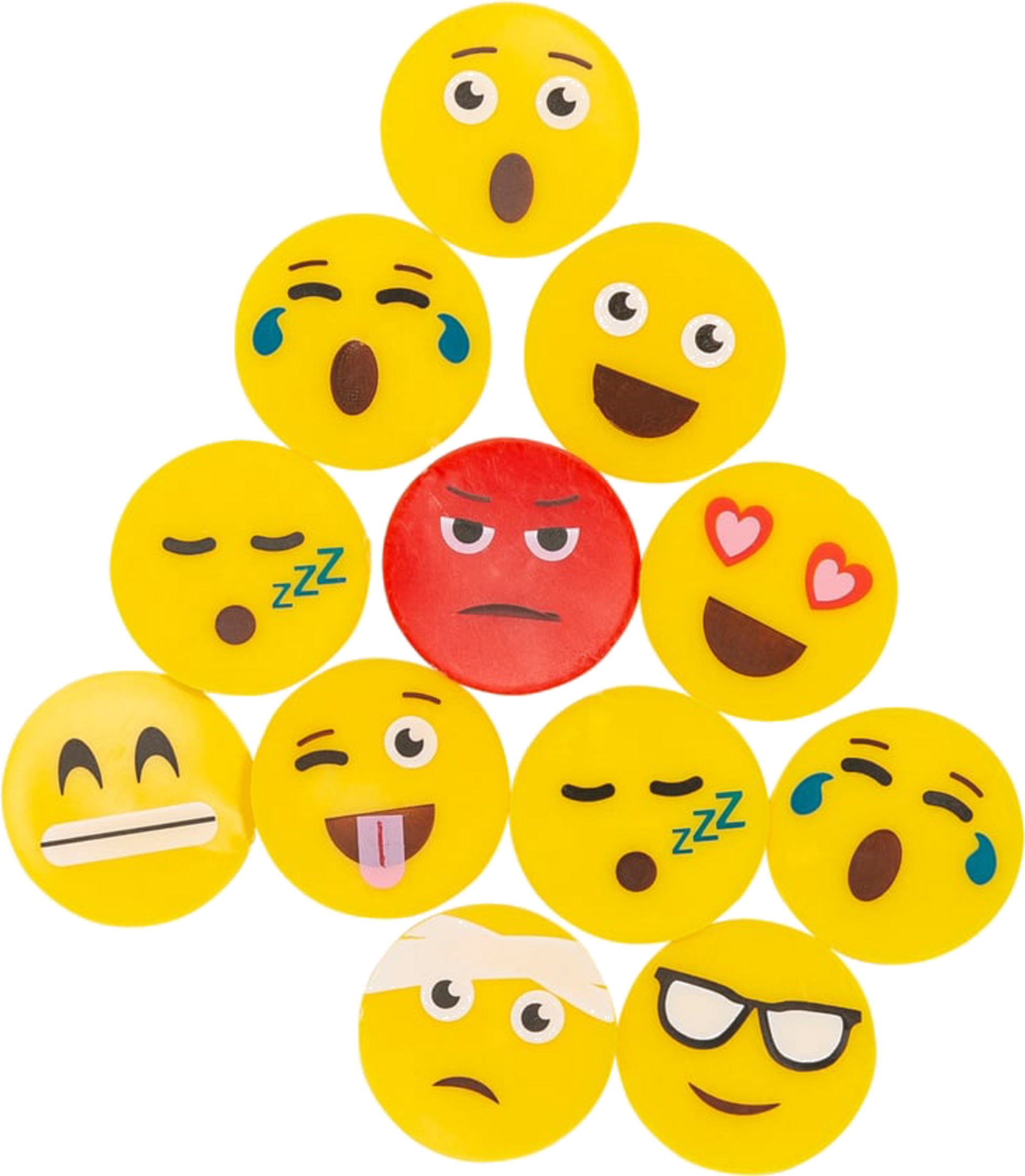 GOLF GEAR, Ball Marker Smiley (12 Pcs)