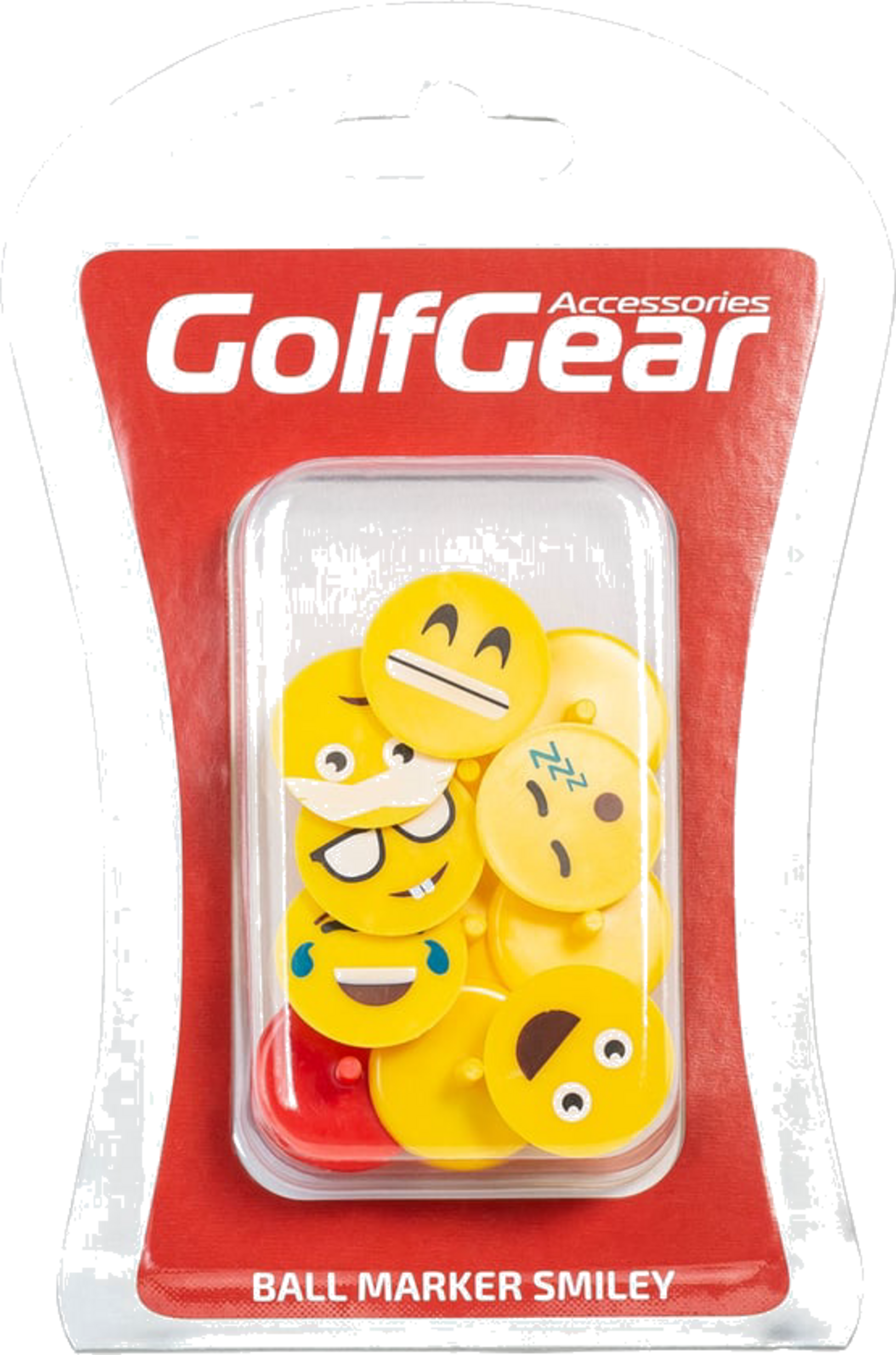 GOLF GEAR, Ball Marker Smiley (12 Pcs)