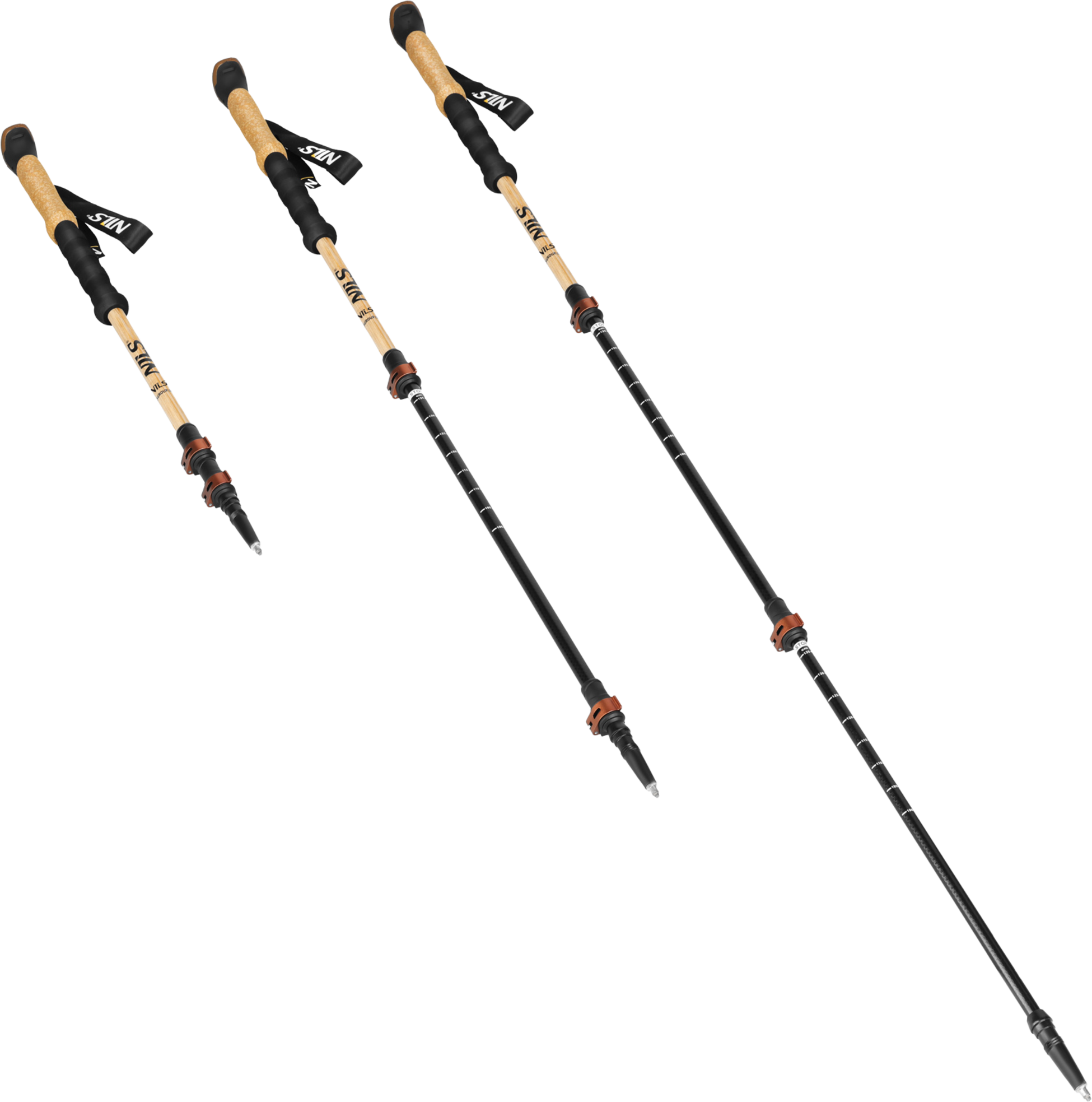 NORTHIX, Bamboo Trekking Poles &ndash; Lightweight, Adjustable, Pair
