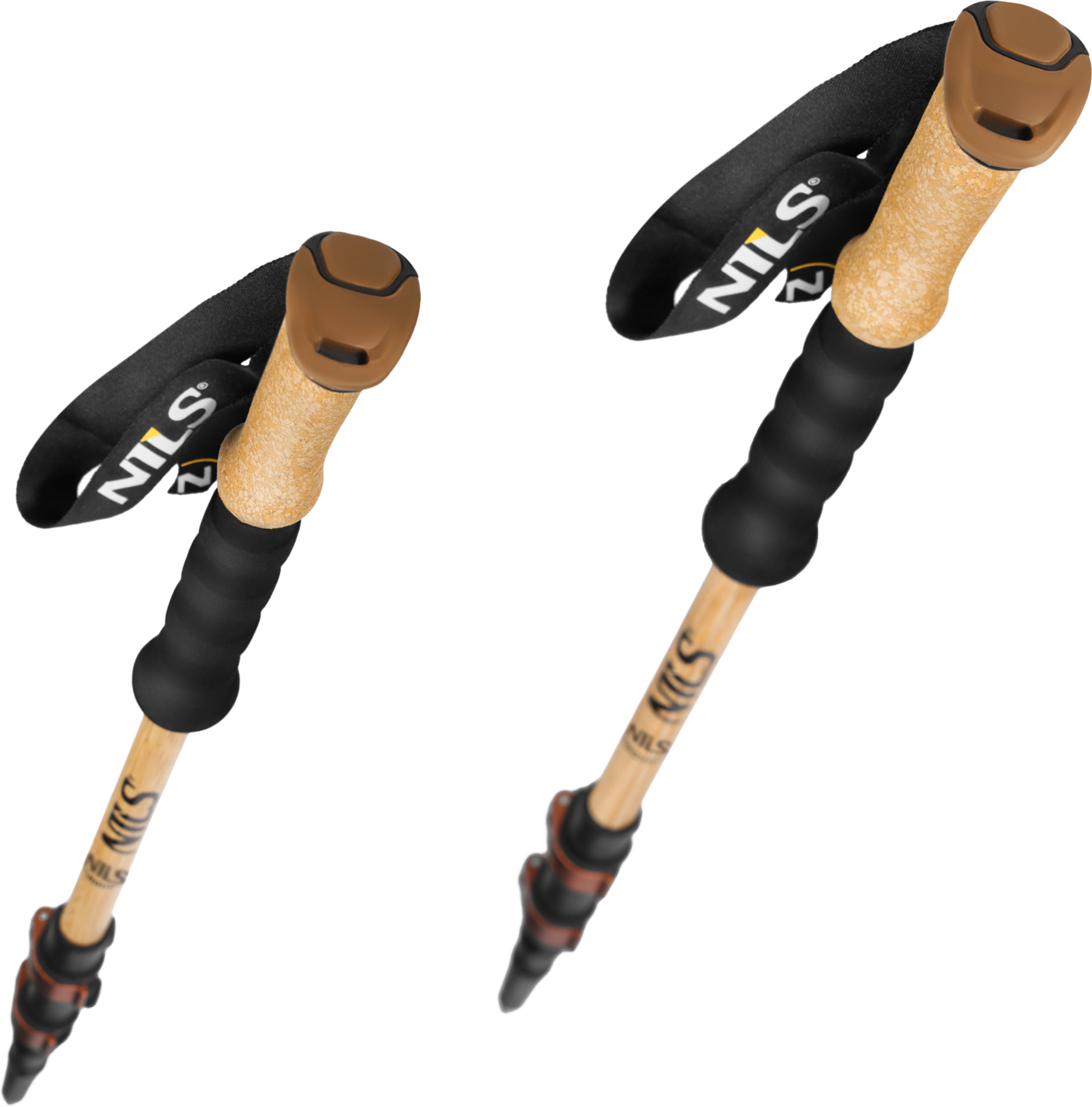 NORTHIX, Bamboo Trekking Poles &ndash; Lightweight, Adjustable, Pair