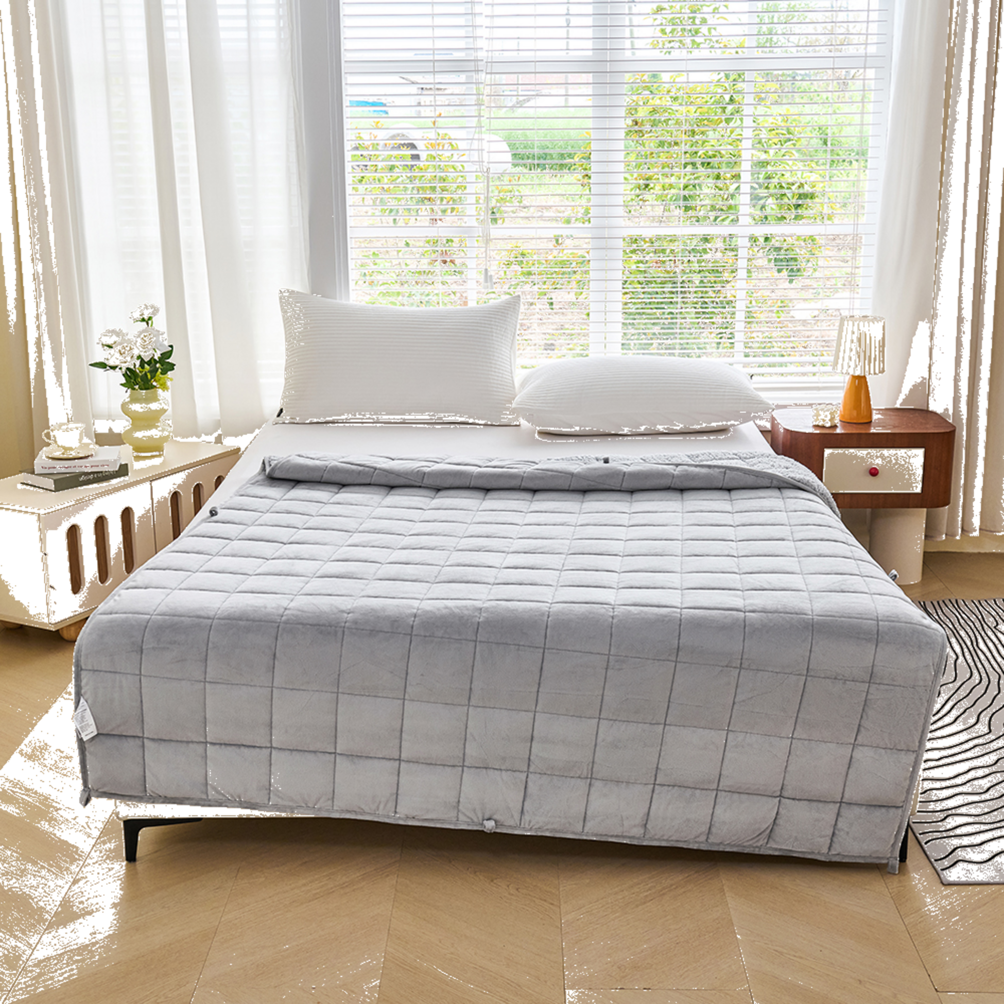 TRENDREHAB, Bamboo Weighted Blanket &ndash; Soft, Cool  Relaxing