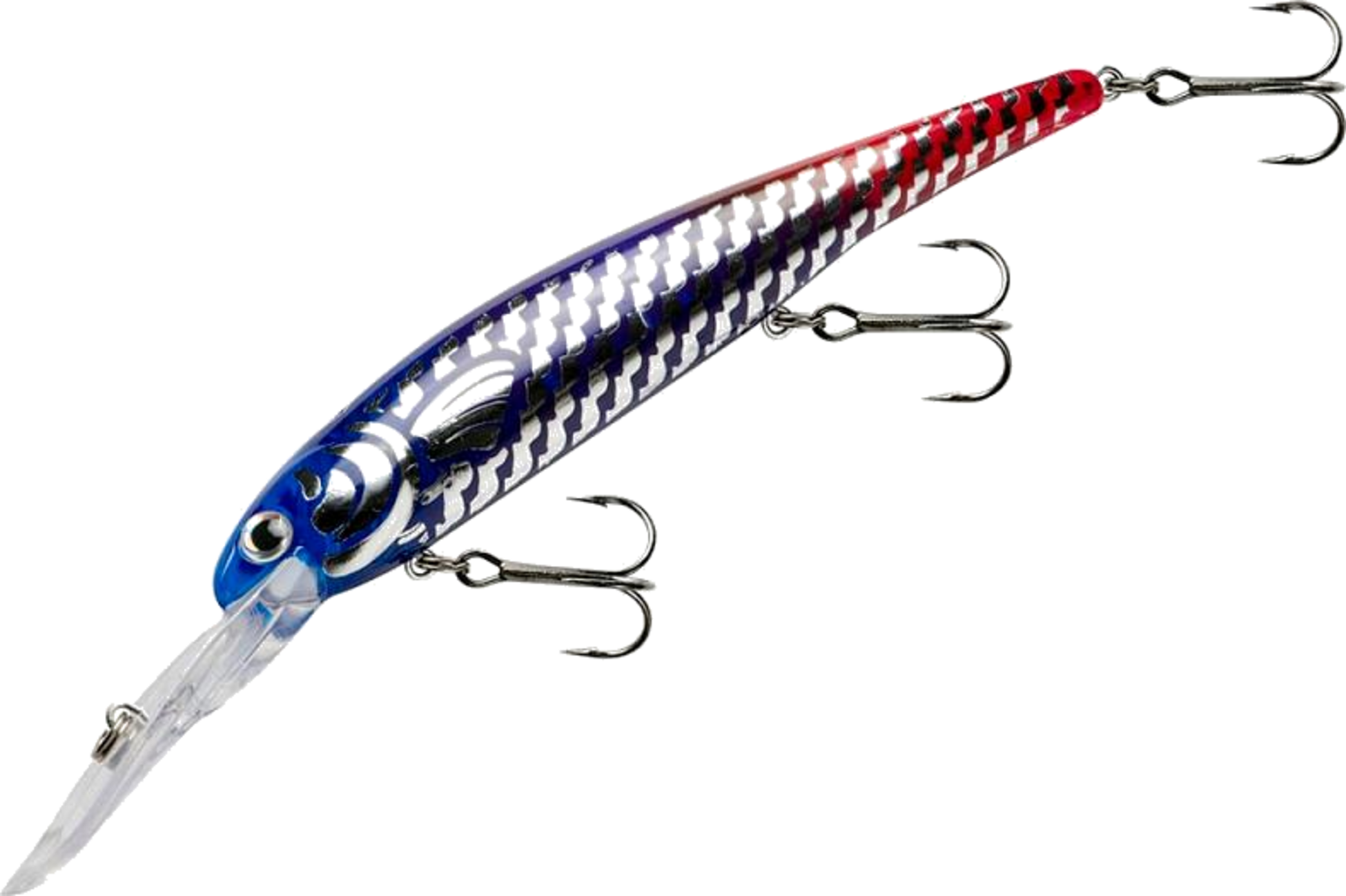BANDIT LURES, Bandit Generator Chrome Blue Purple Red
