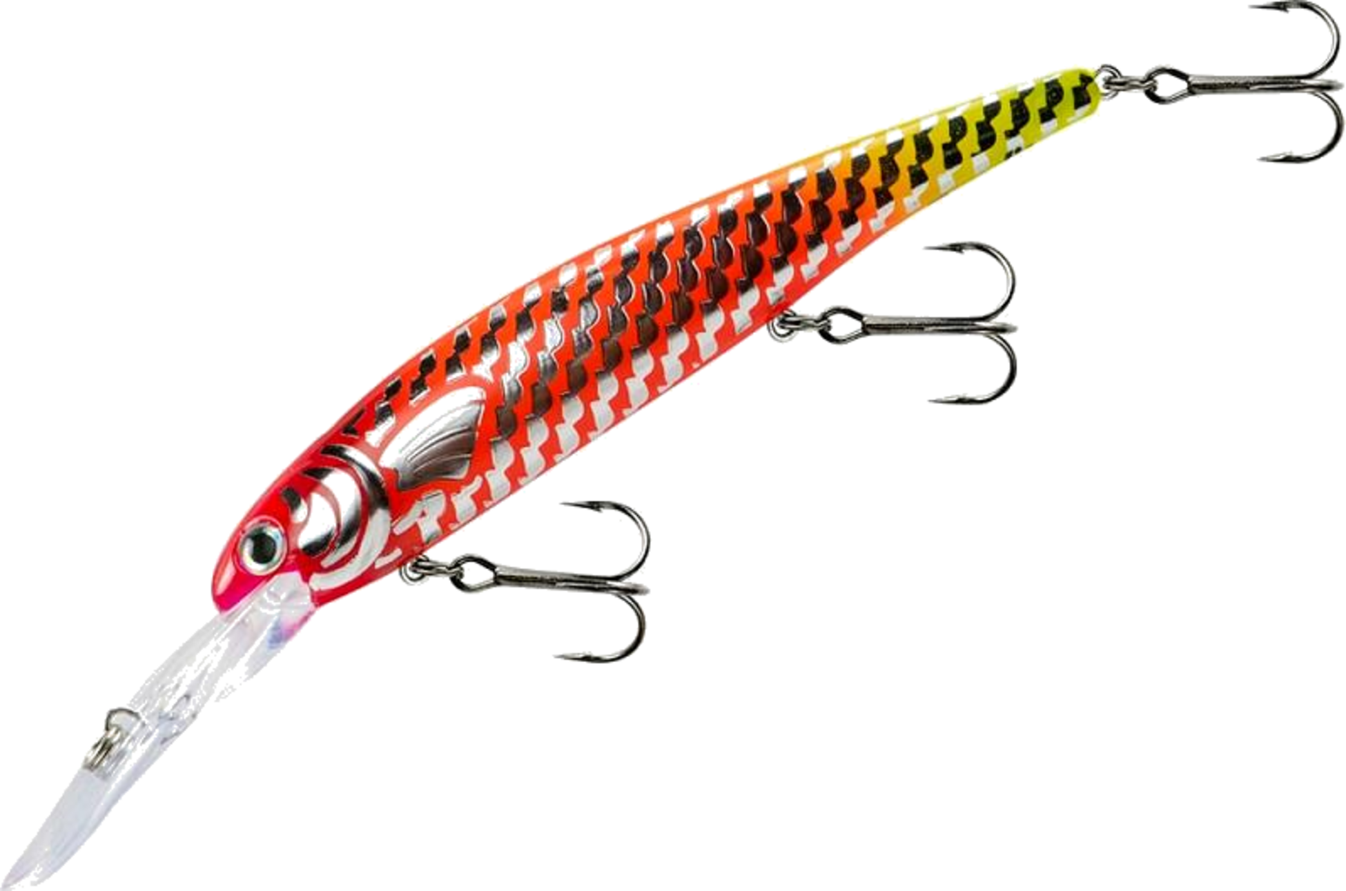 BANDIT LURES, Bandit Generator Chrome Red Oreange Yellow