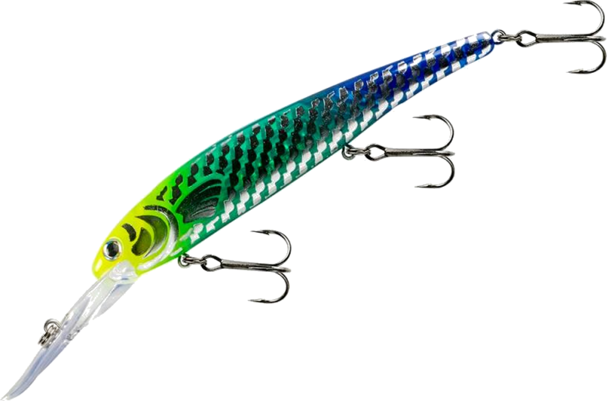 BANDIT LURES, Bandit Generator Chrome Yellow Green Blue