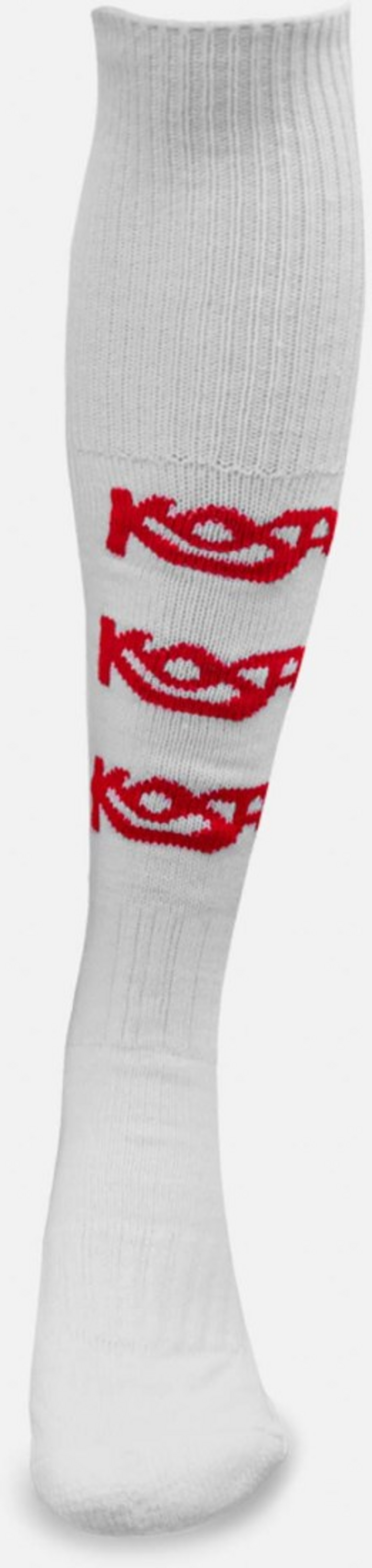 KOSA, Bandy Sock White/red