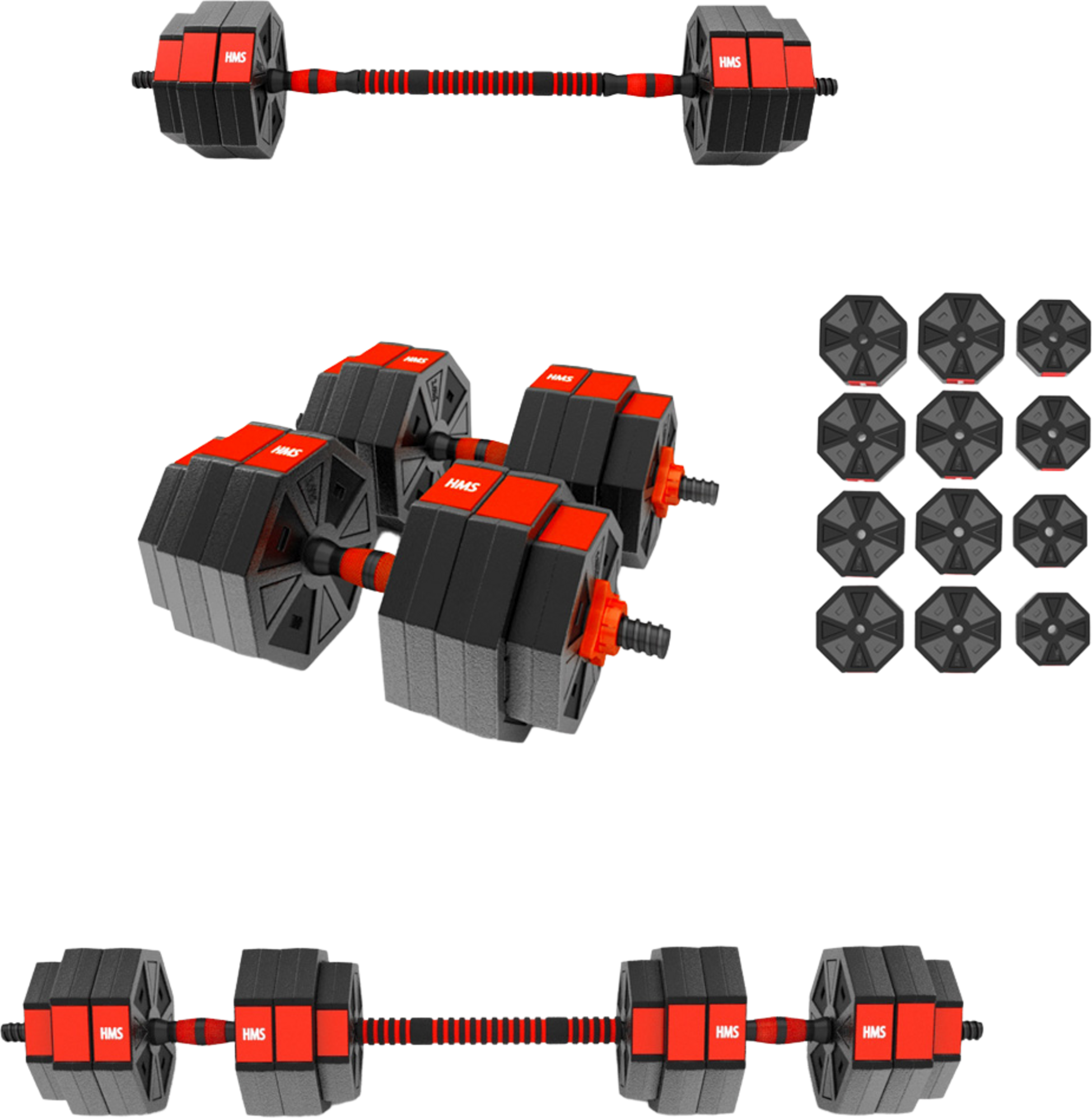 NORTHIX, Barbell And Dumbbells Set, Composite, 30 Kg