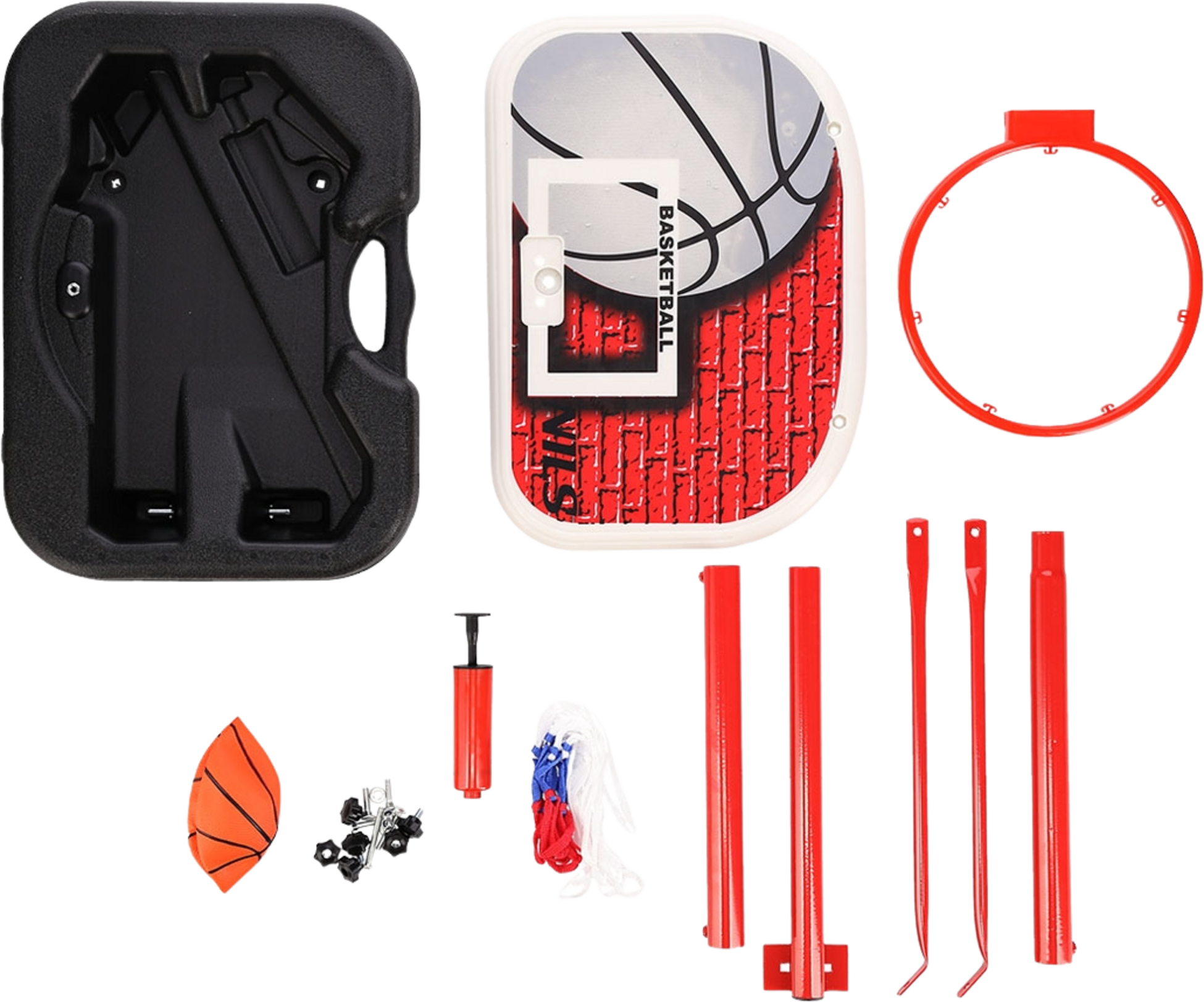 NORTHIX, Basketball Hoop, Adjustable Height, Indoor/outdoor Use