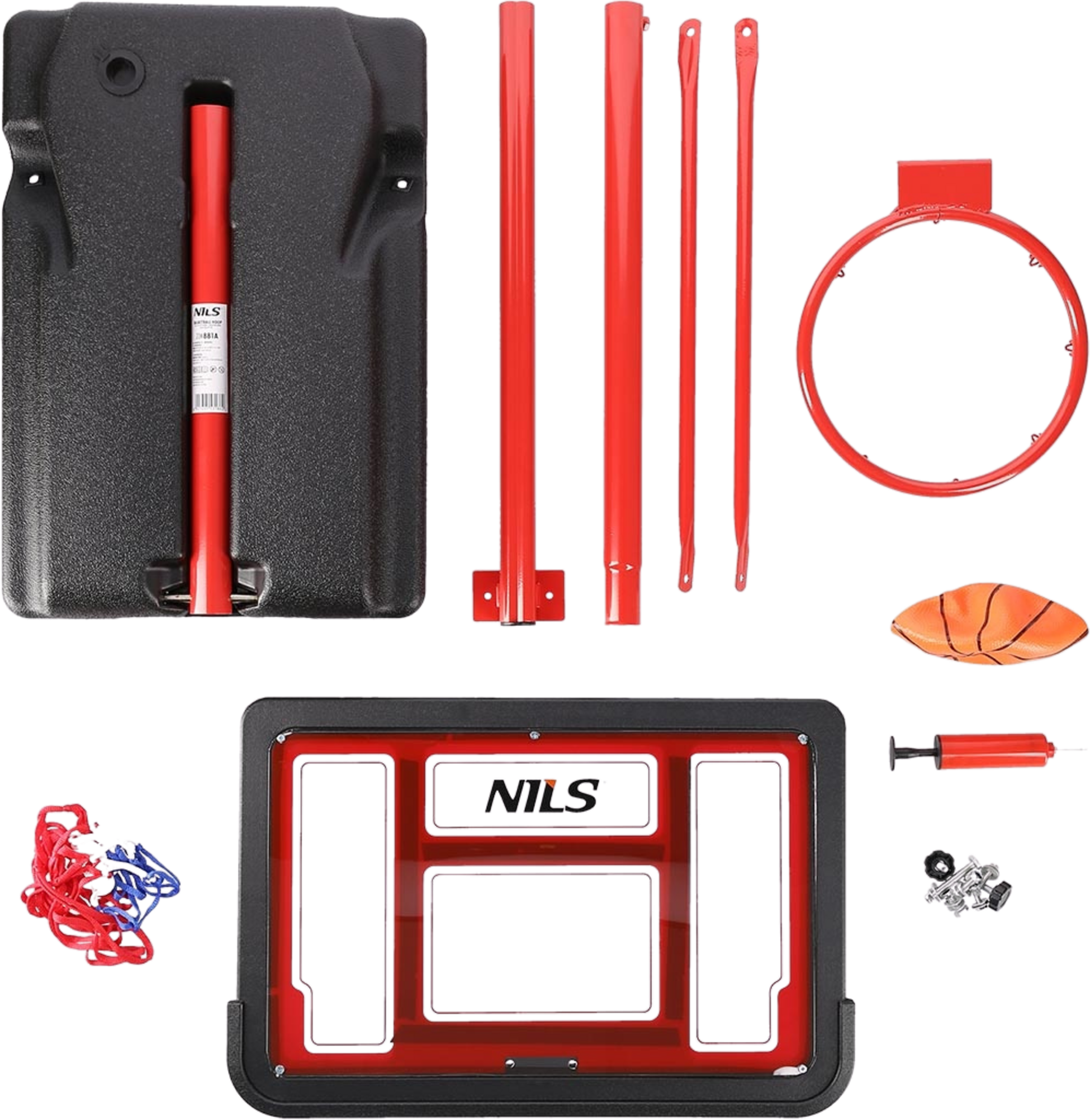 NORTHIX, Basketball Hoop, Adjustable Height, Indoor/outdoor Use