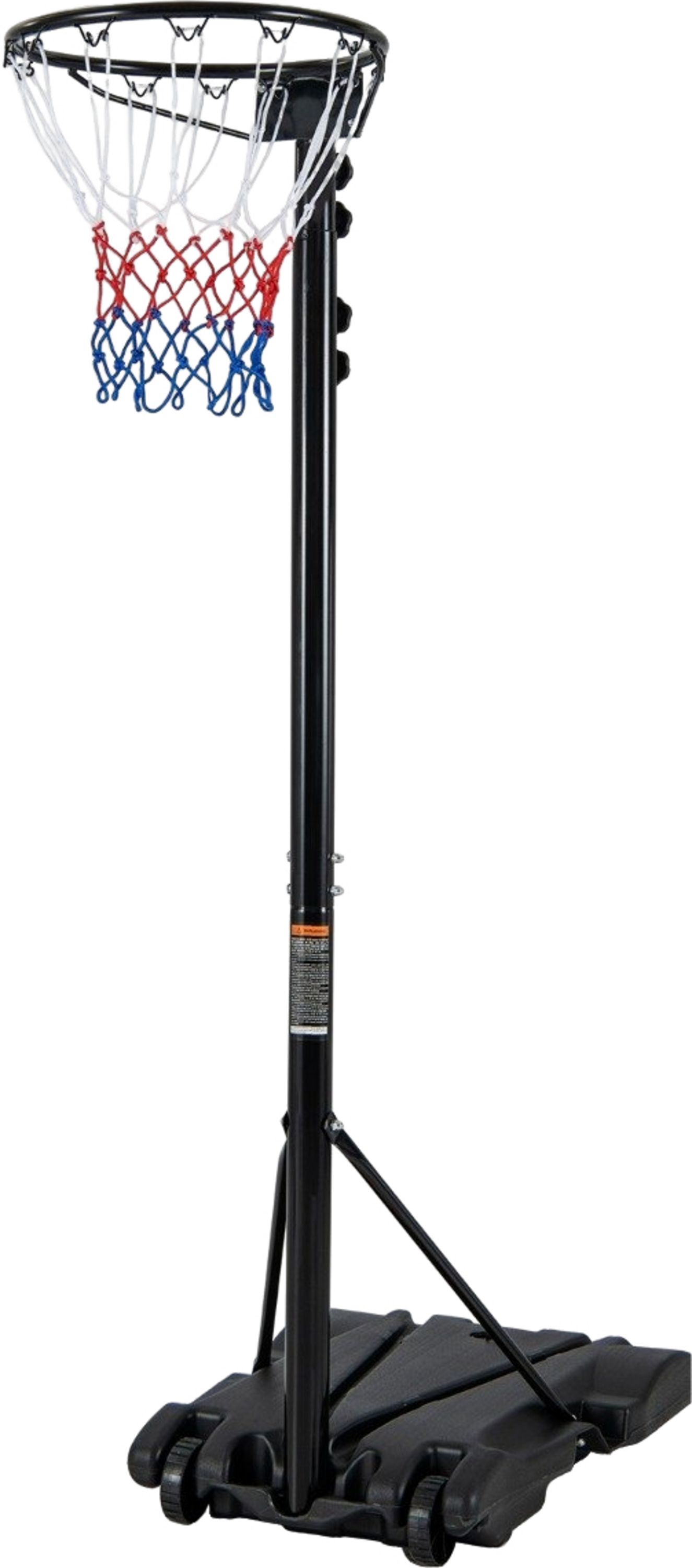 NORTHIX, Basketball Hoop Outdoor Portable Basketball Stand 260-305cm Height Adjustable Black