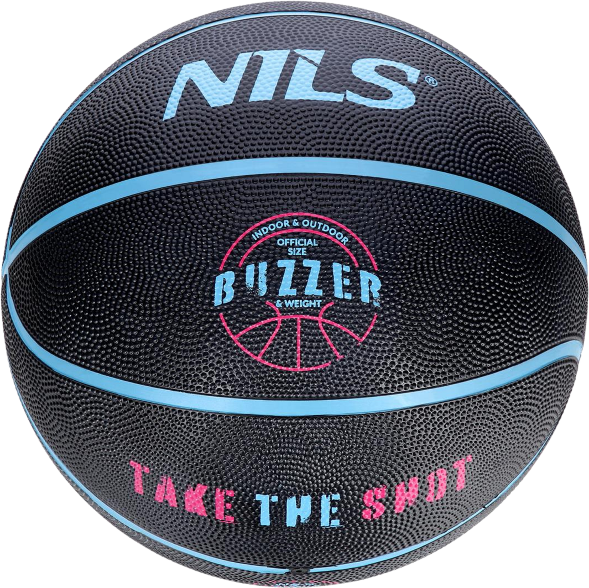 NORTHIX, Basketball Size 7, Black &ndash; Durable Indoor/outdoor Use