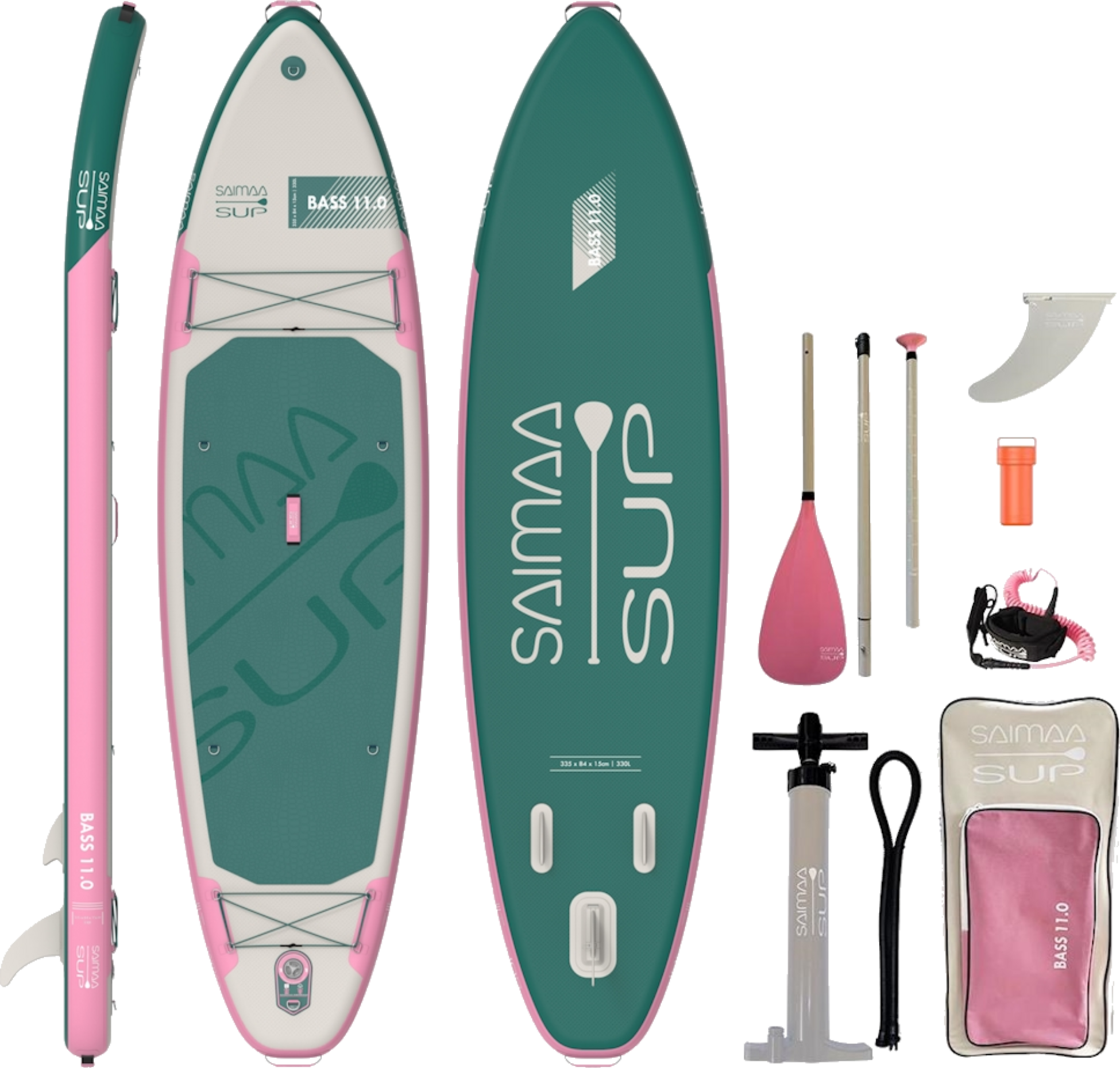 SAIMAA SUP, Bass Pink Sup Set, 335 X 84 Cm