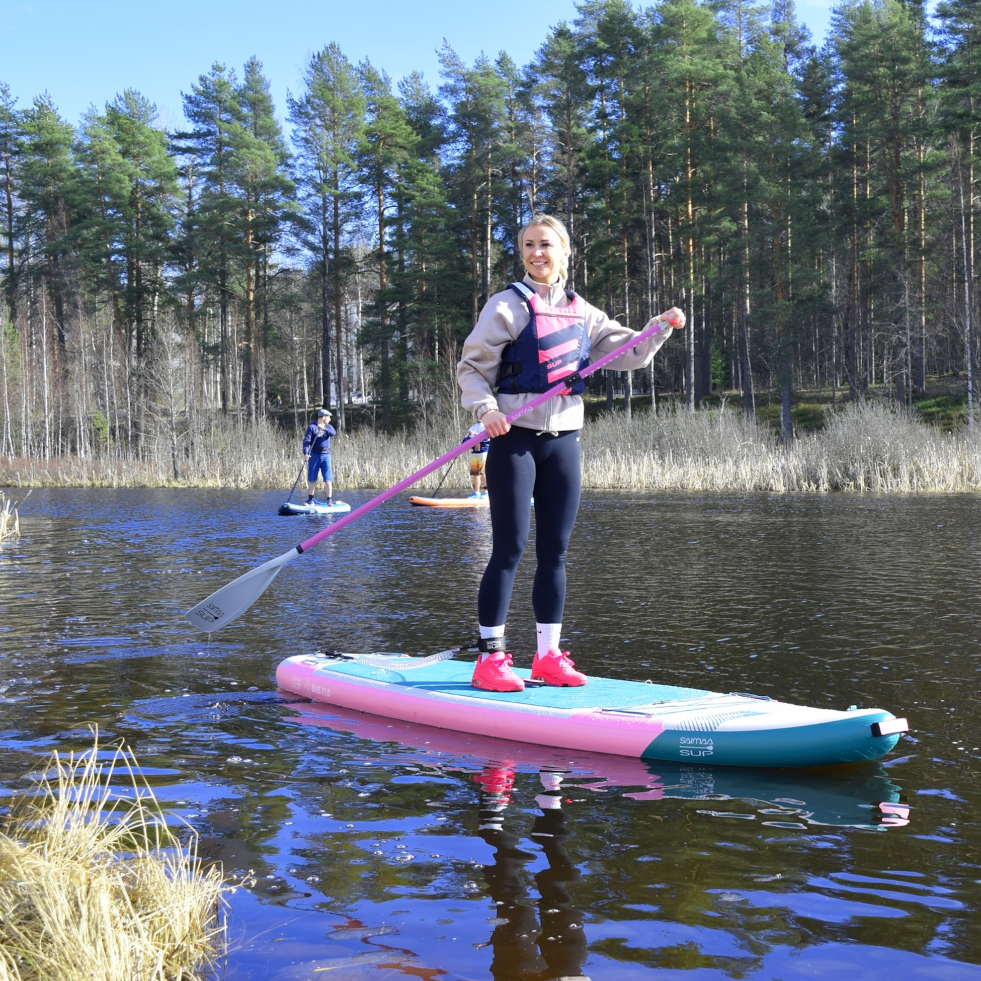 SAIMAA SUP, Bass Pink Sup Set, 335 X 84 Cm