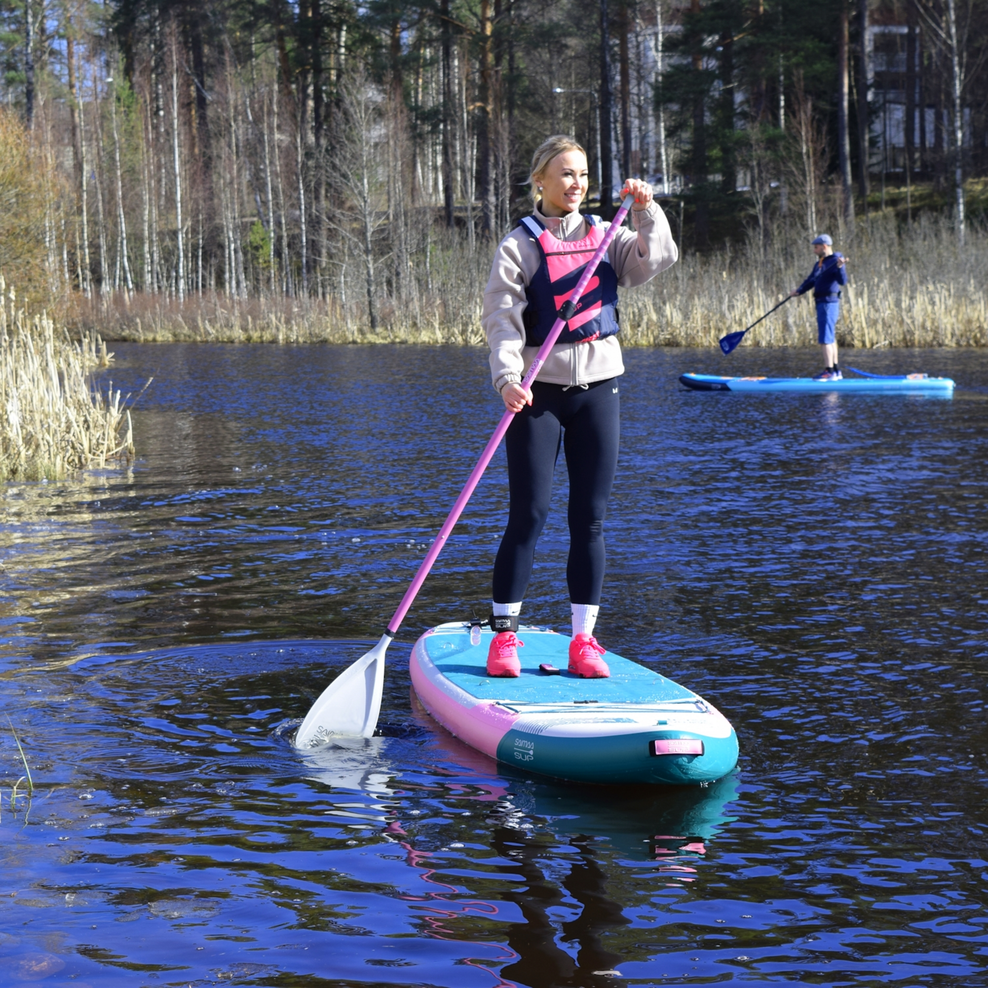 SAIMAA SUP, Bass Pink Sup Set, 335 X 84 Cm