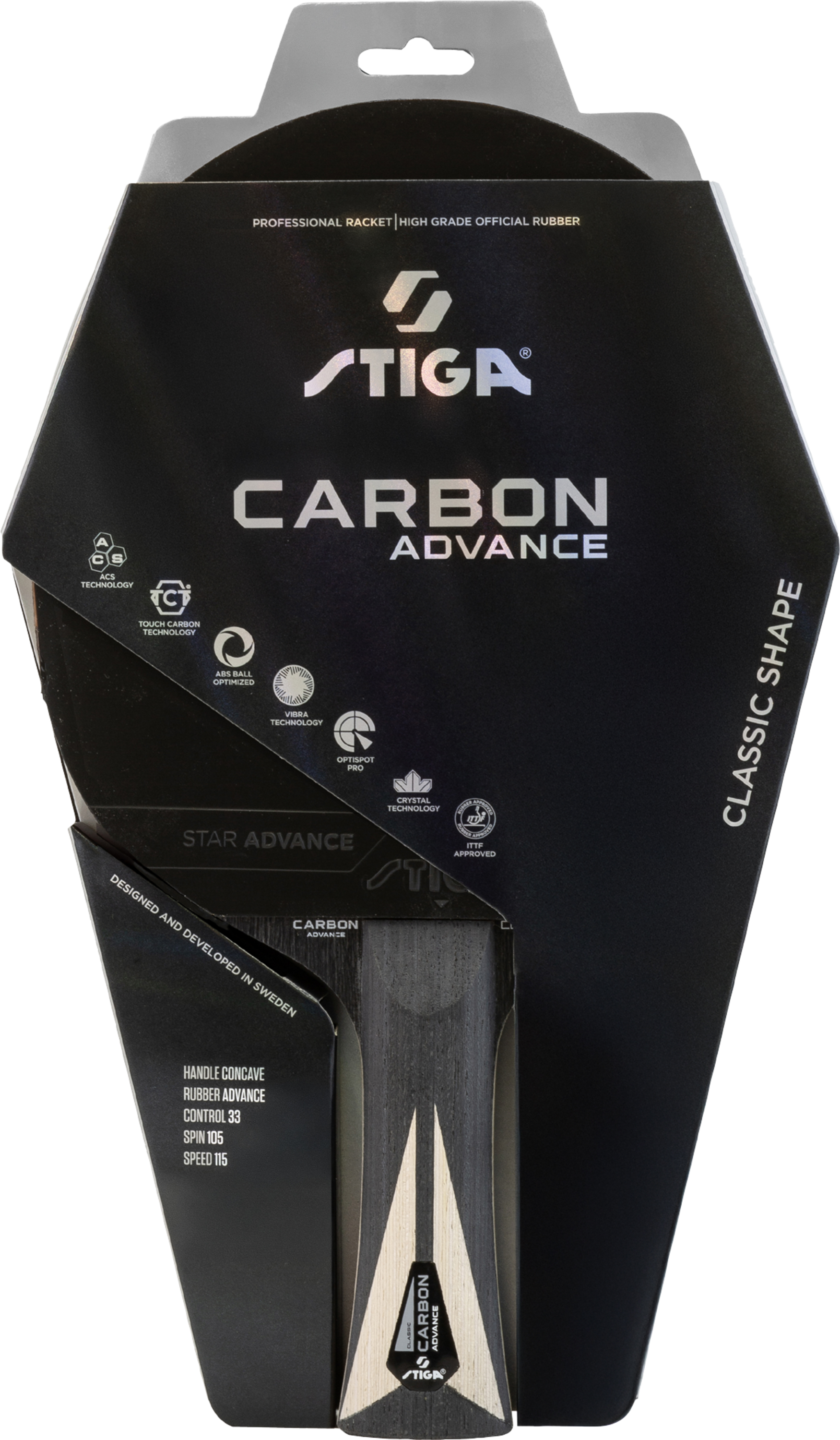 STIGA, Bat Carbon Advance