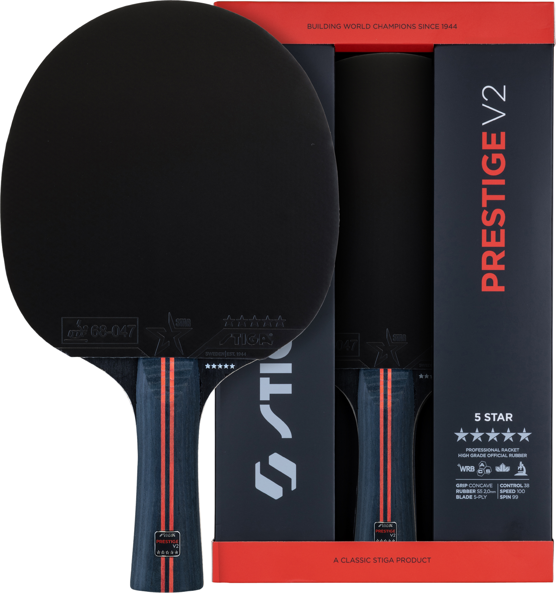 STIGA, Bat Prestige V2 - 5-star