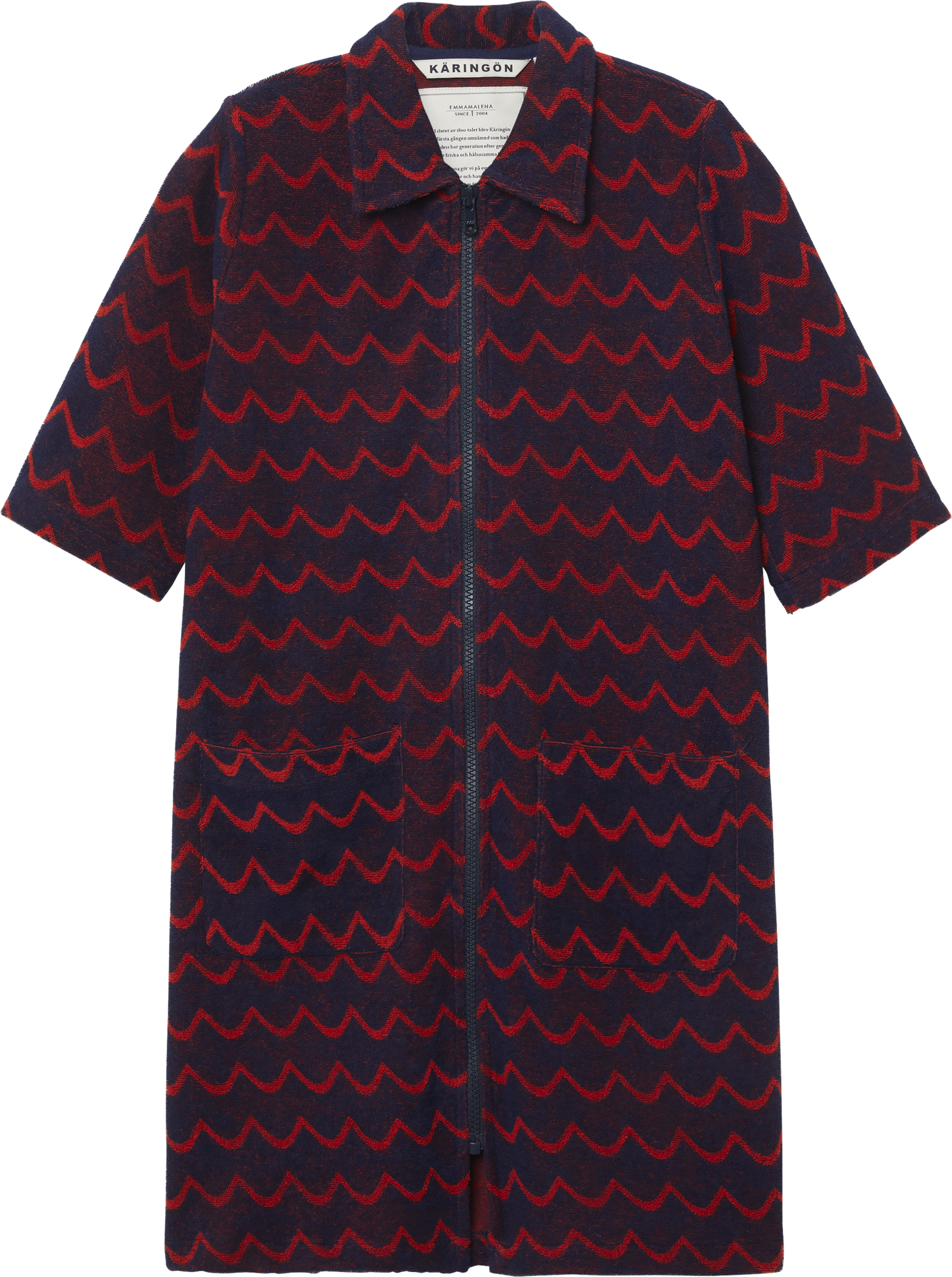 EMMAMALENA, Bathrobe Archipelago Navy Red Children