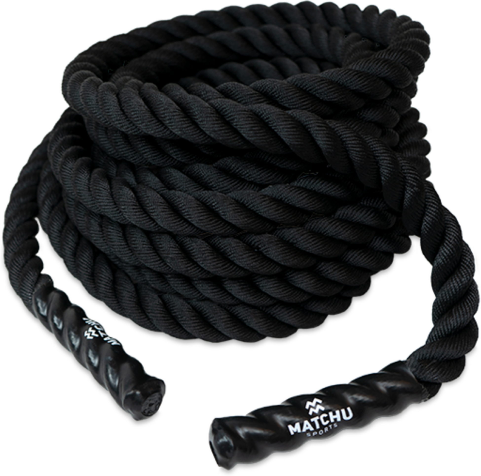 MATCHU SPORTS, Battle rope - 9m - Svart - V&auml;vd Polyester