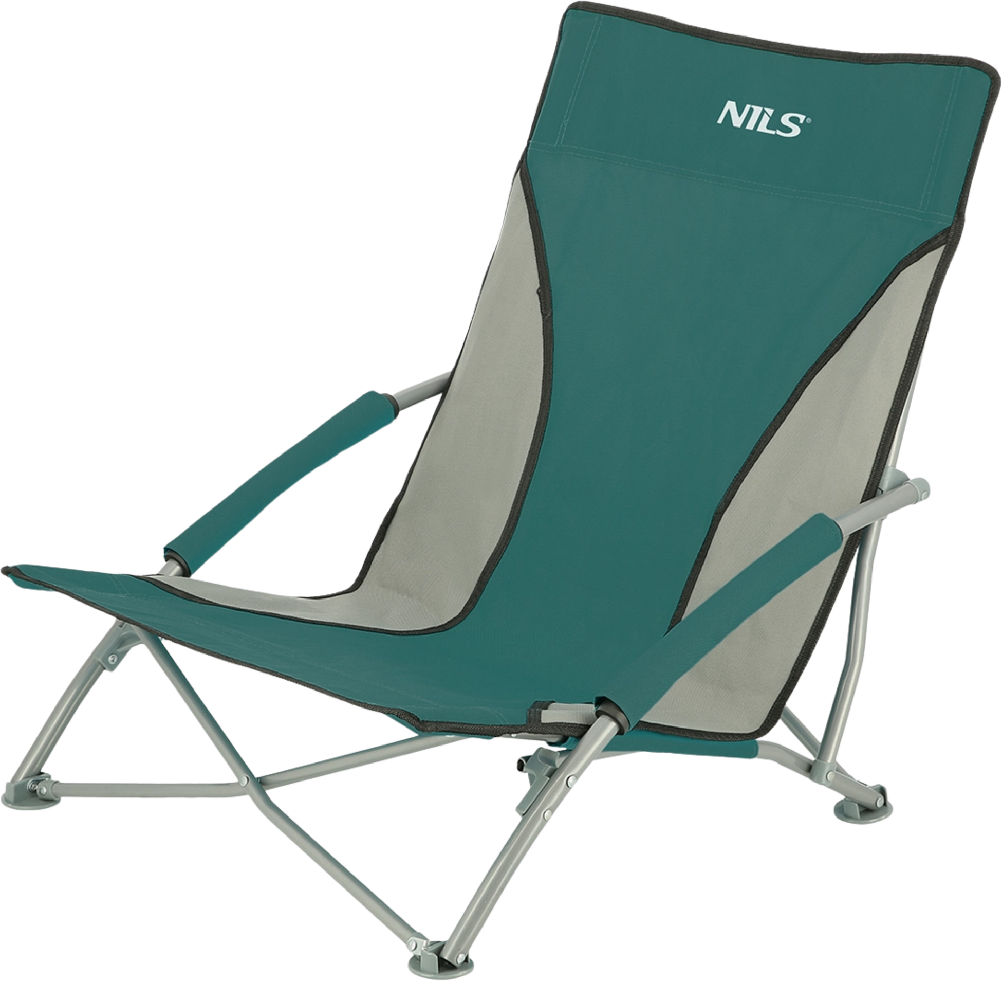 NORTHIX, Beach Chair, Green-gray, Foldable, Lightweight