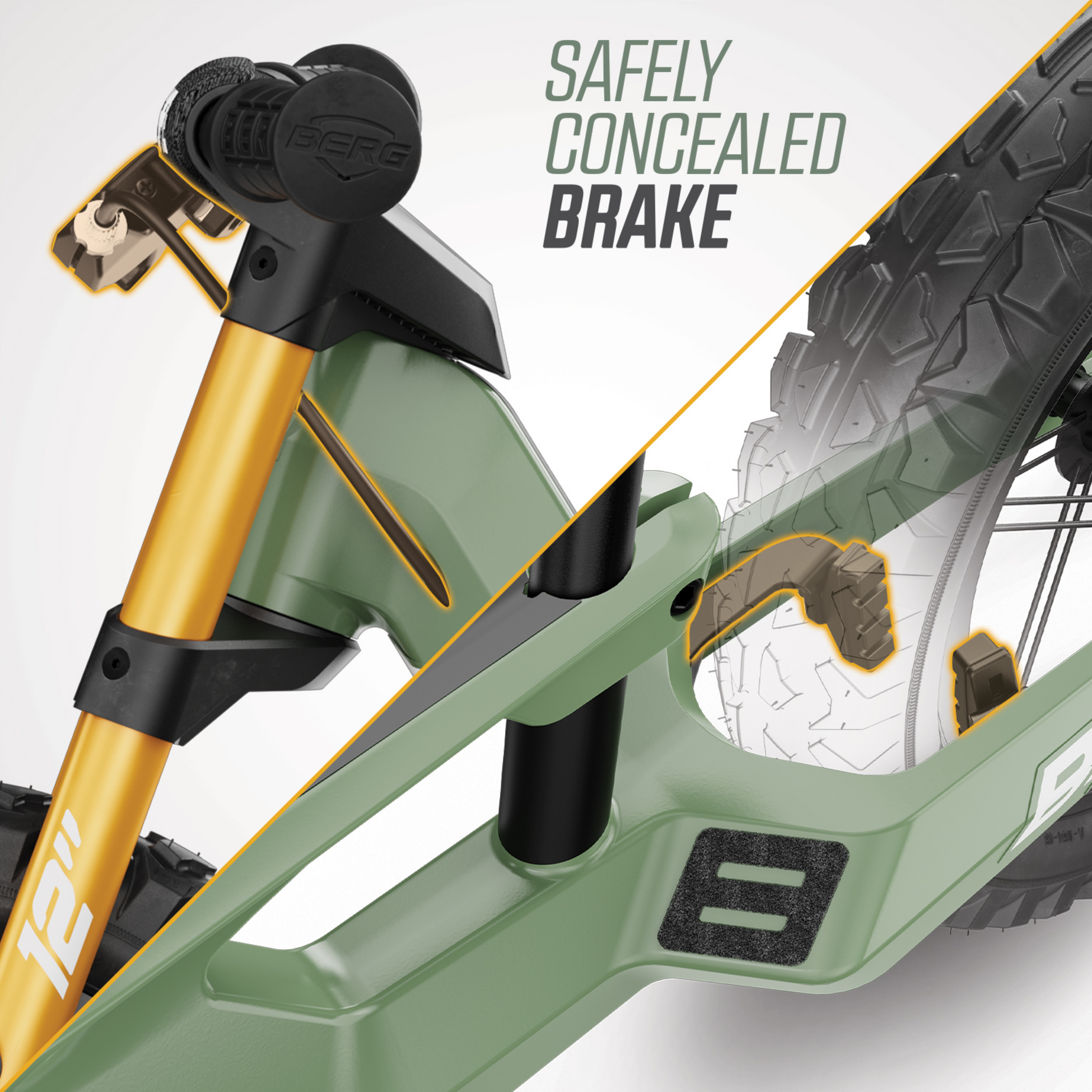 BERG, Berg Biky Cross Green Handbrake