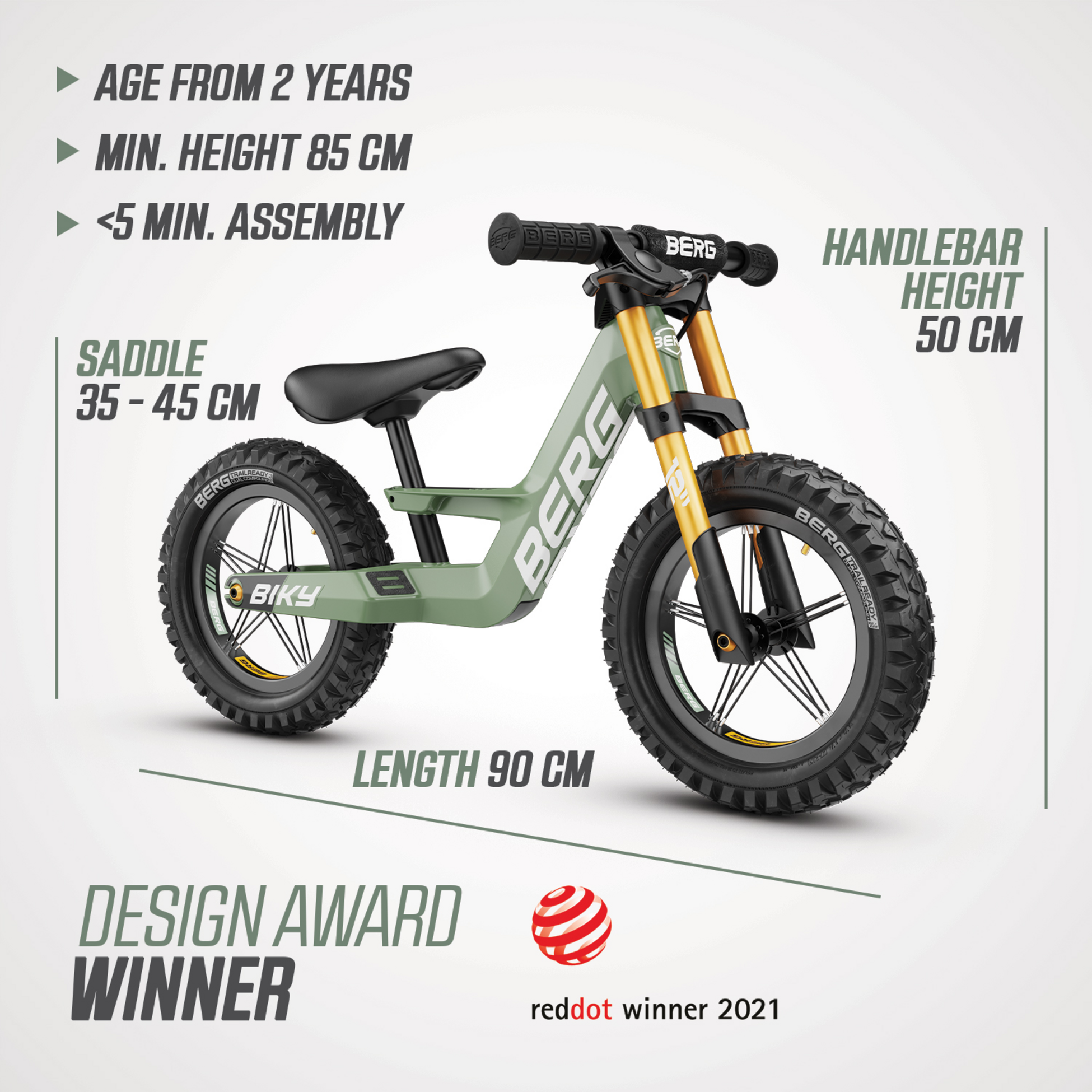 BERG, Berg Biky Cross Green Handbrake