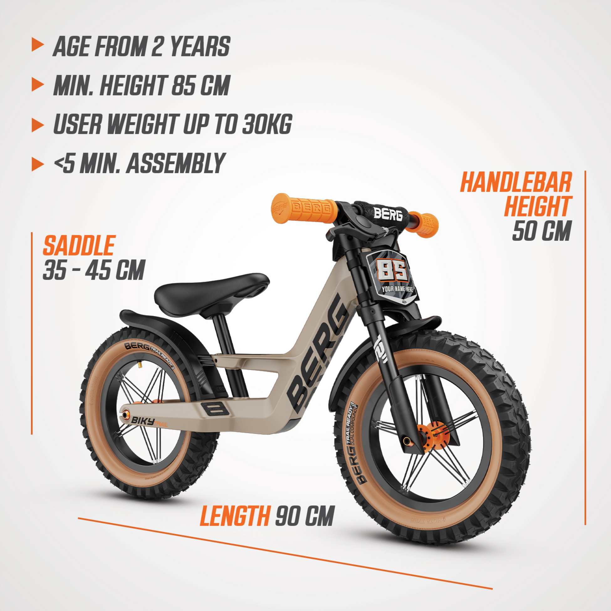 BERG, Berg Biky Trail Sand Handbrake