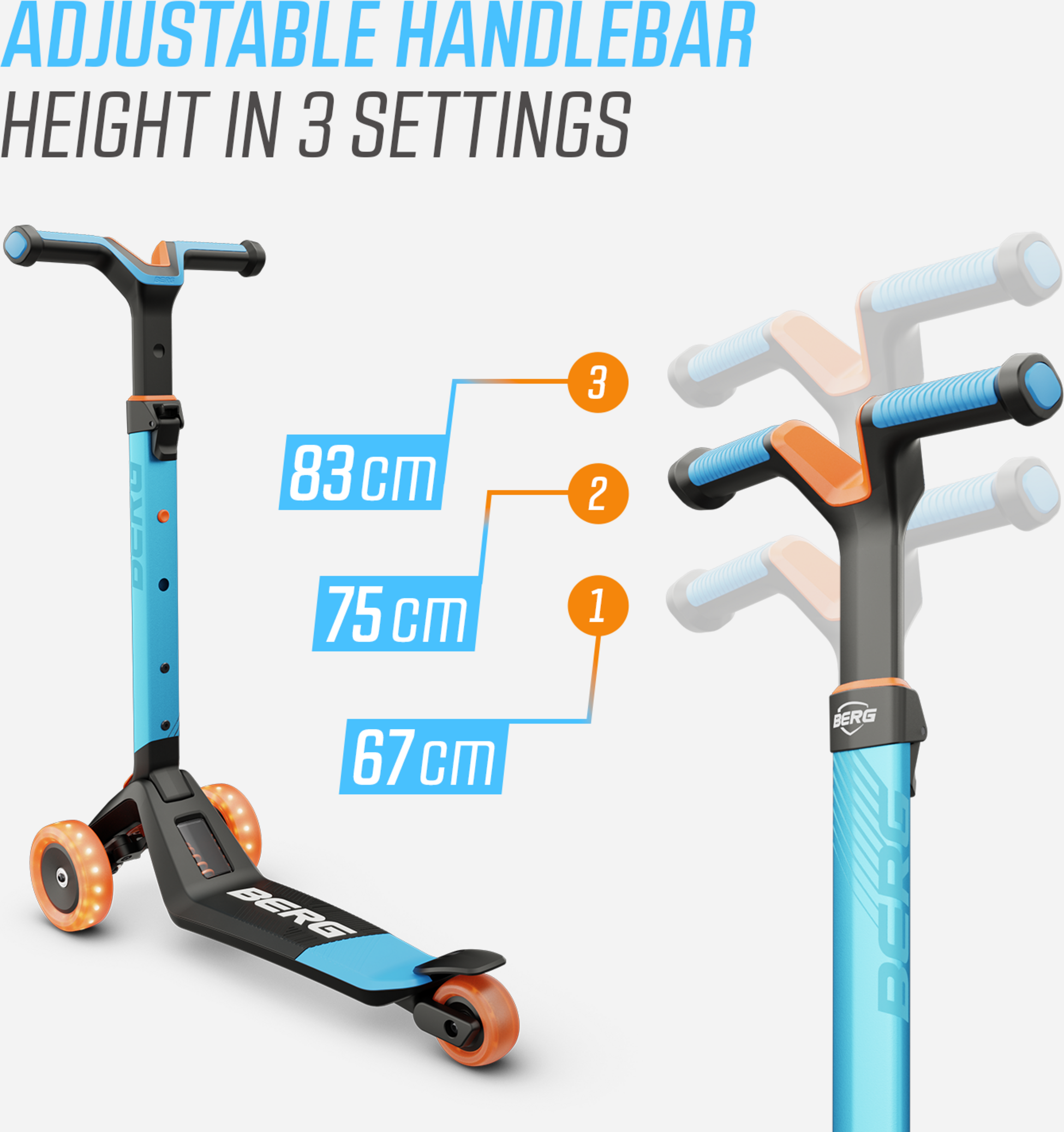 BERG, Berg Nexo Foldable Lights Led-deck