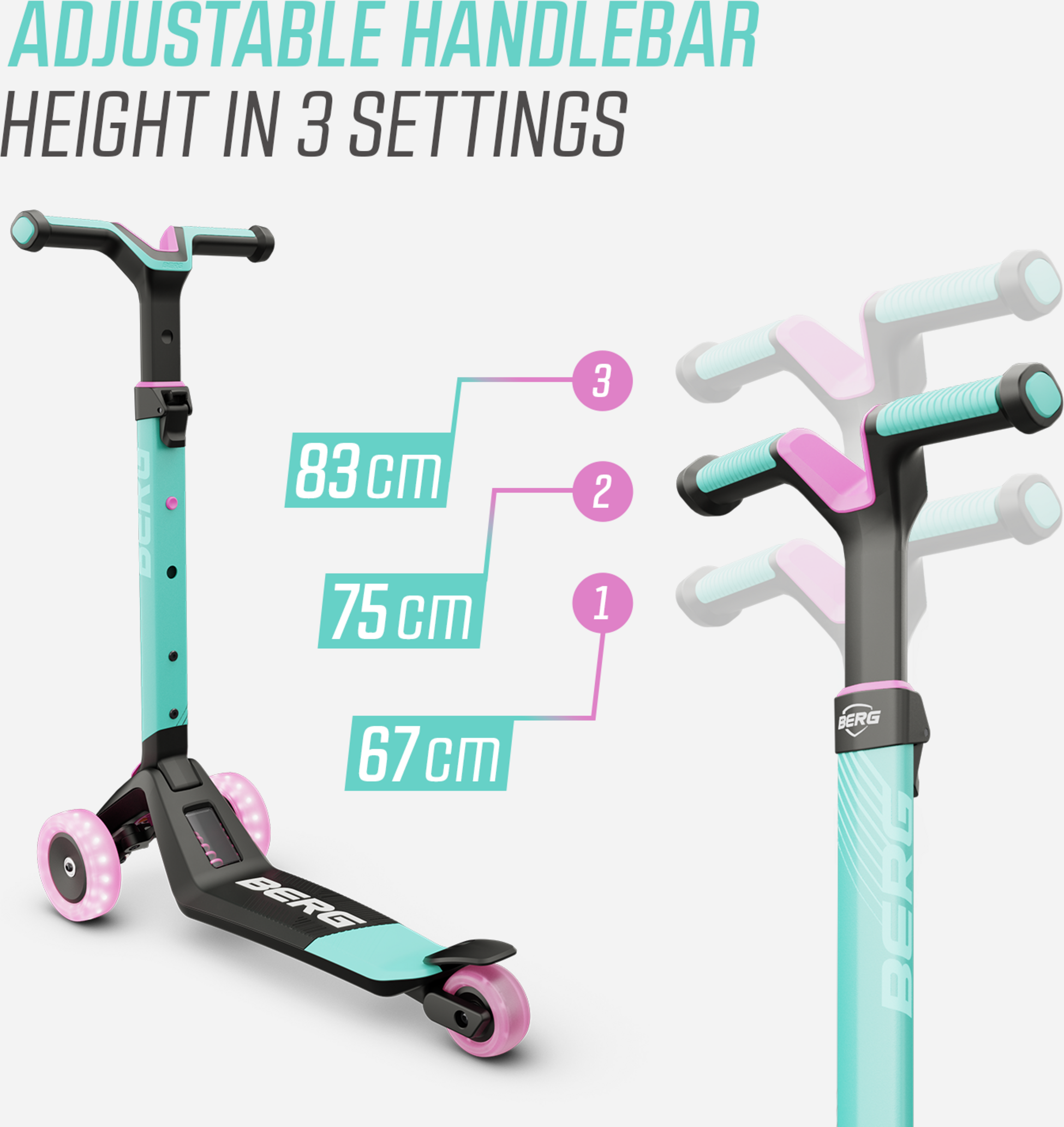BERG, Berg Nexo Foldable Lights Led-deck