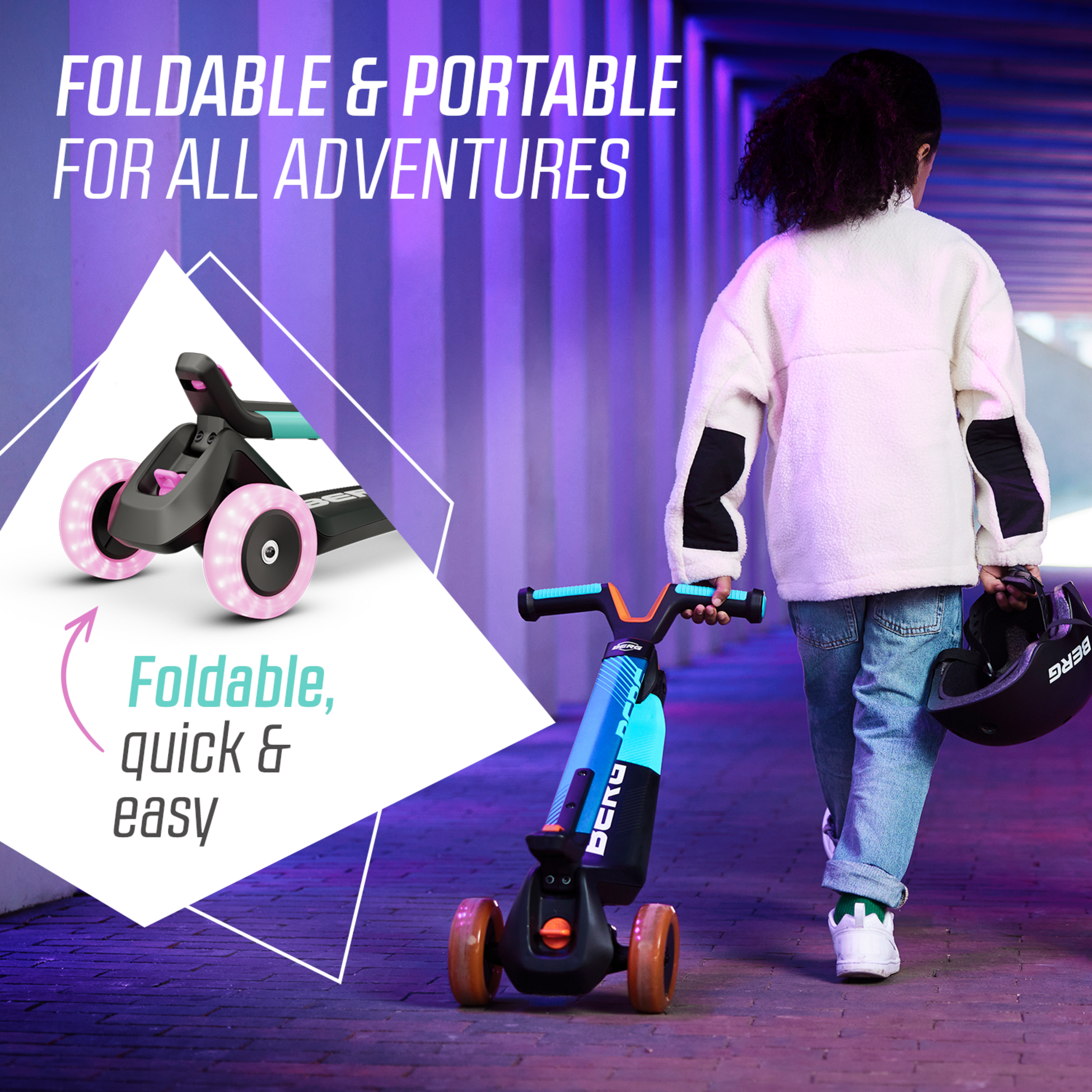 BERG, Berg Nexo Foldable Lights Led-deck