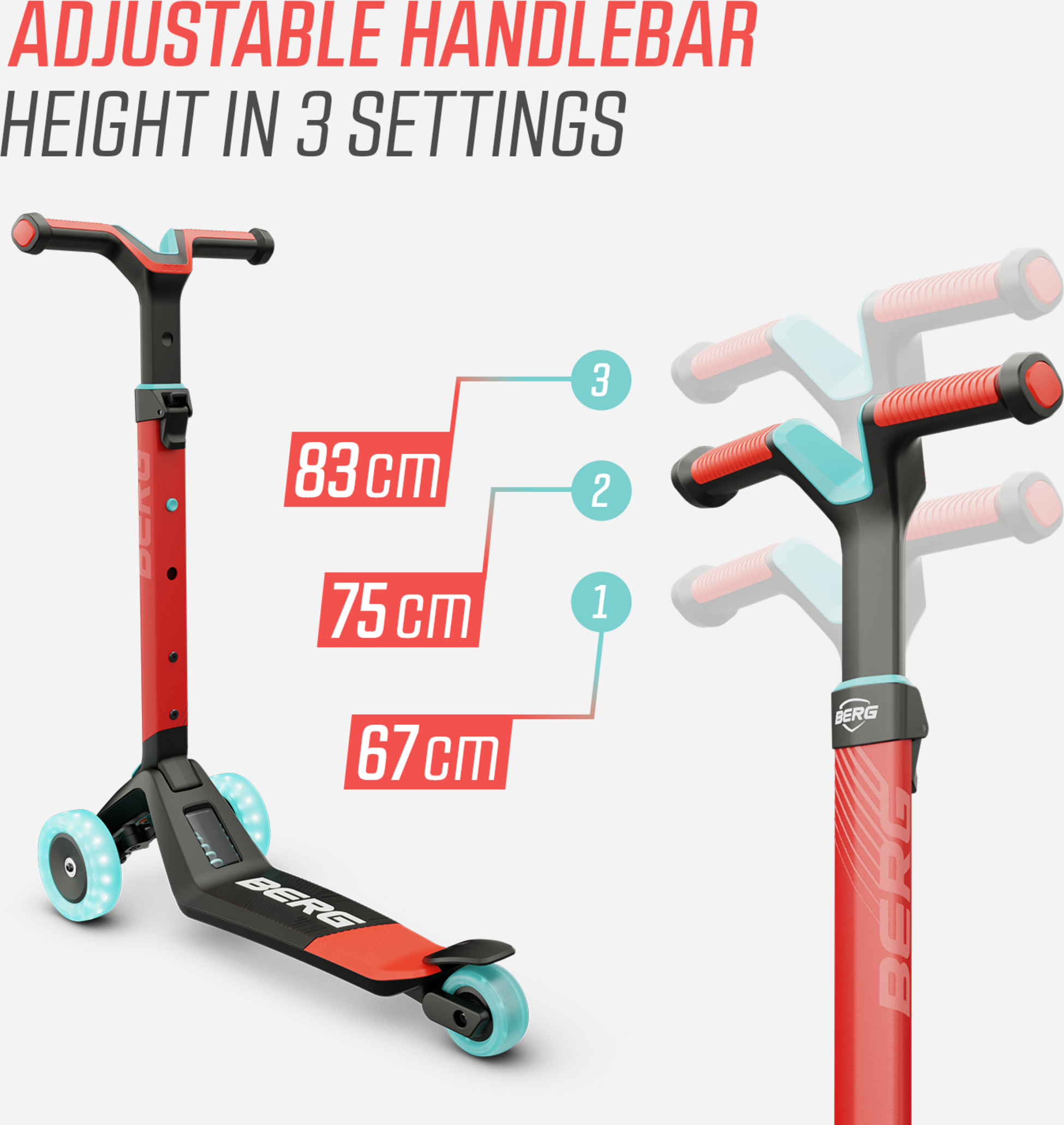 BERG, Berg Nexo Foldable Lights Led-deck