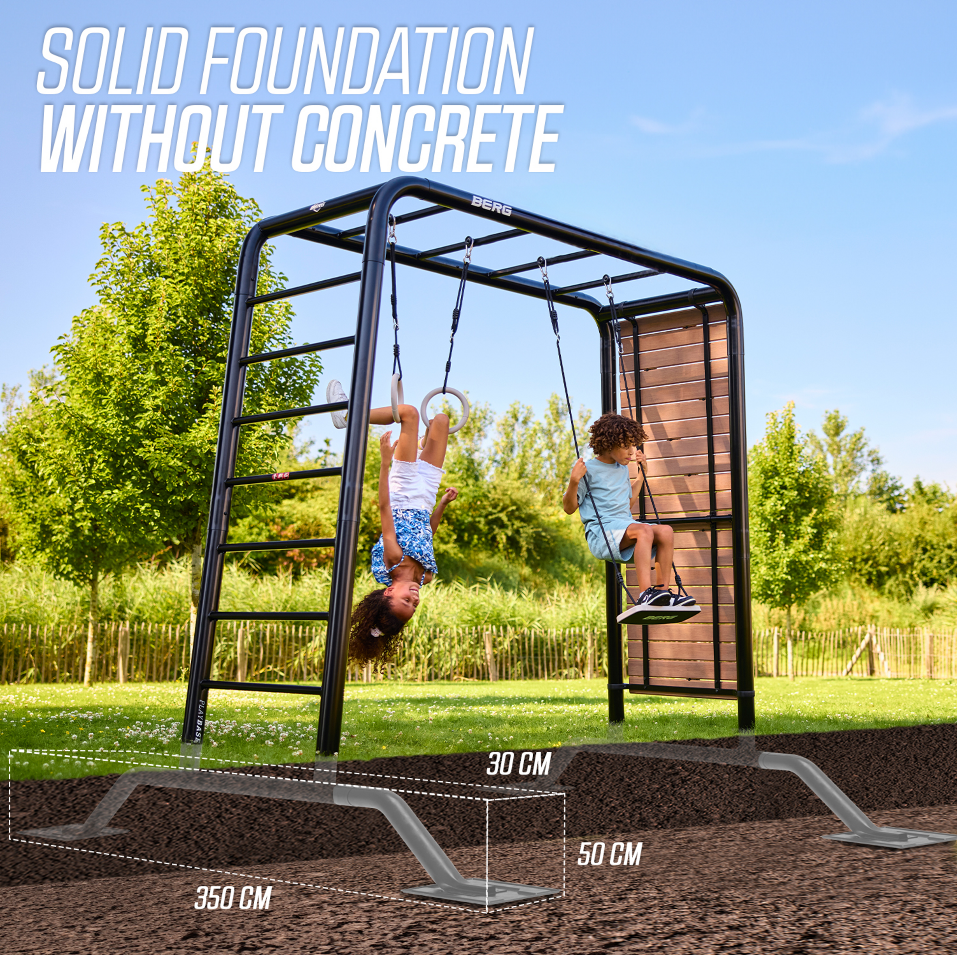 BERG, Berg Playbase Medium + Swing Set