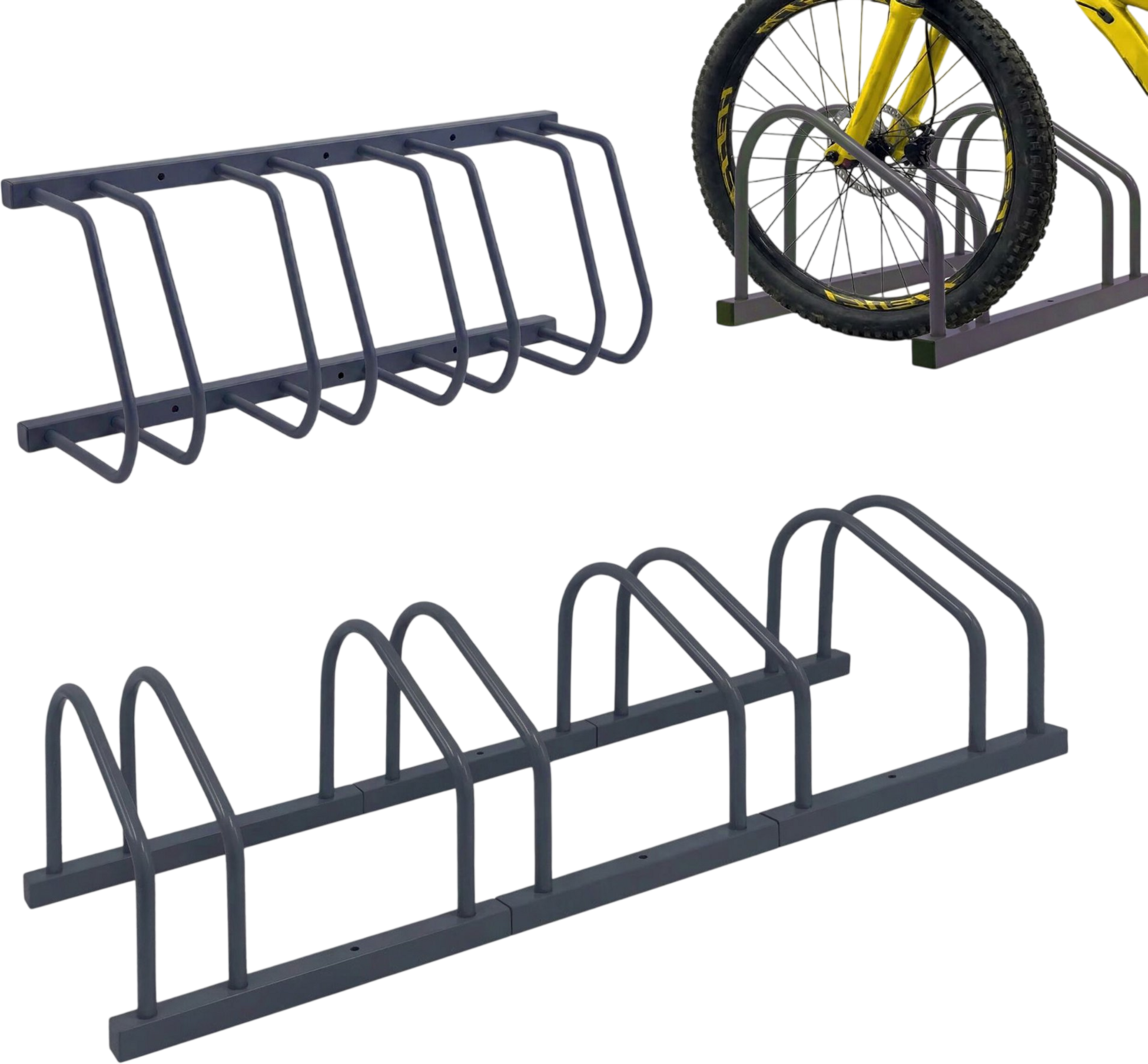 NORTHIX, Bicycle Rack, Floor Or Wall Mount, Steel, Up To 65 Mm