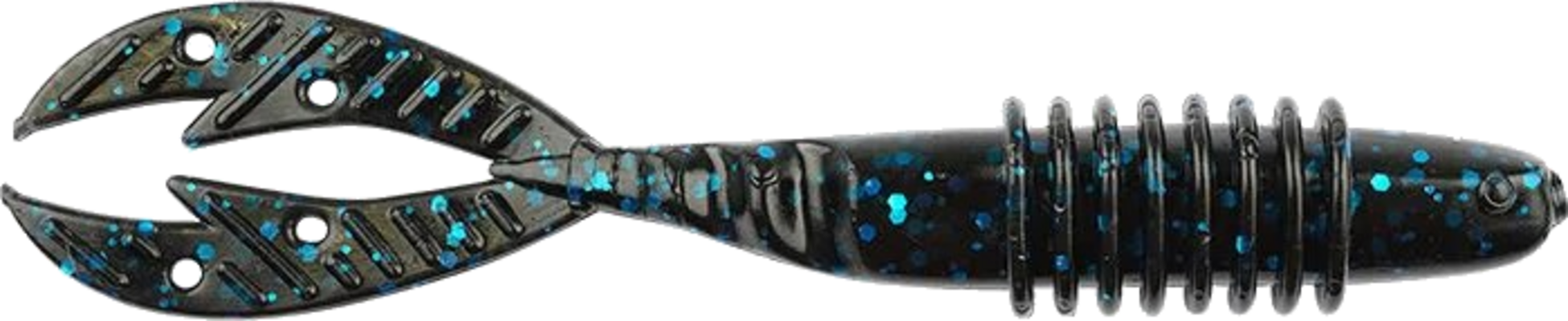 BIG BITE BAITS, Big Bite Baits Kamikaze Swimon Black Blue Flake 9cm, 7-pack