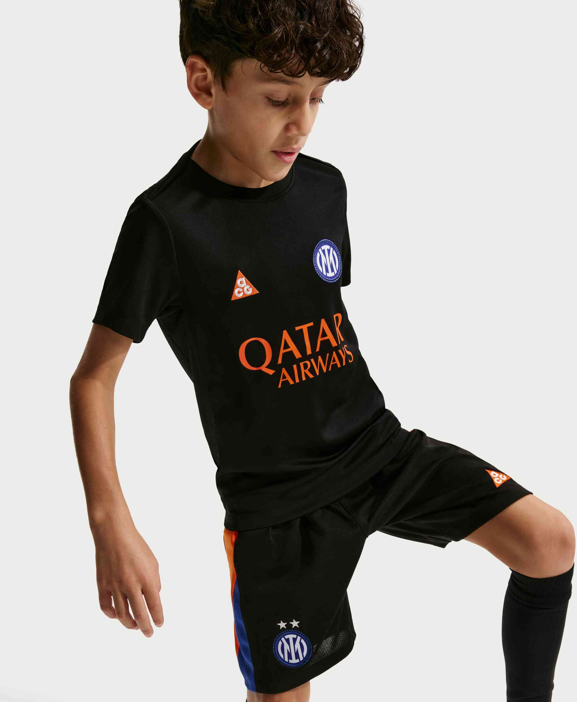 NIKE, Big Kids' Acg Dri-fit Football Short-sleeve Pre-match Top Inter Milan Academy Pro Se