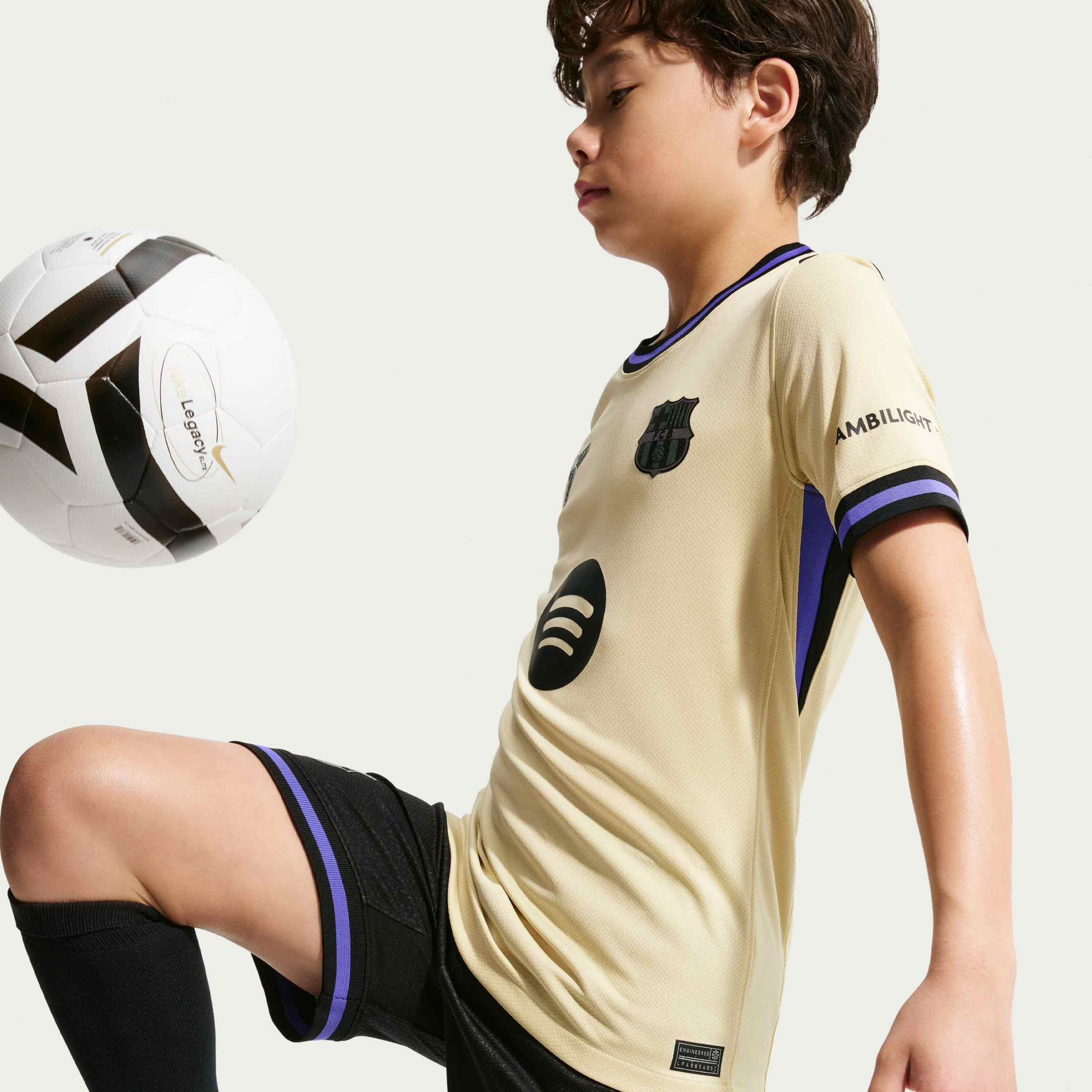 NIKE, Big Kids' Kobe Dri-fit Soccer Replica Jersey Fc Barcelona 2025/26 Stadium Away