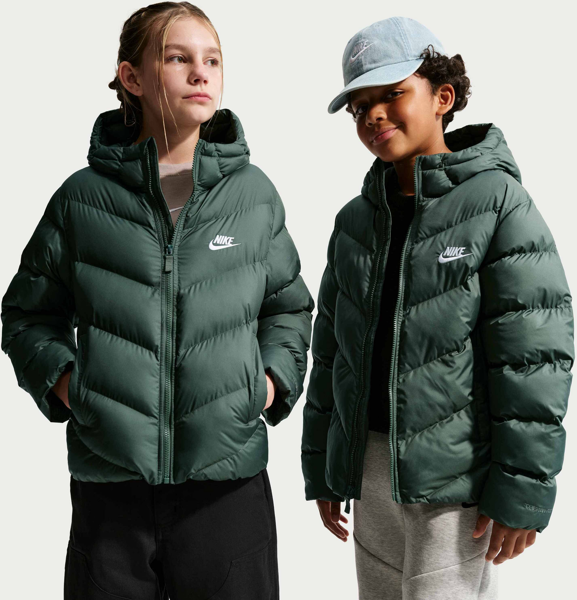 NIKE, Big Kids' Therma-fit Loose-fit Puffer Jacket Sportswear All Day Play
