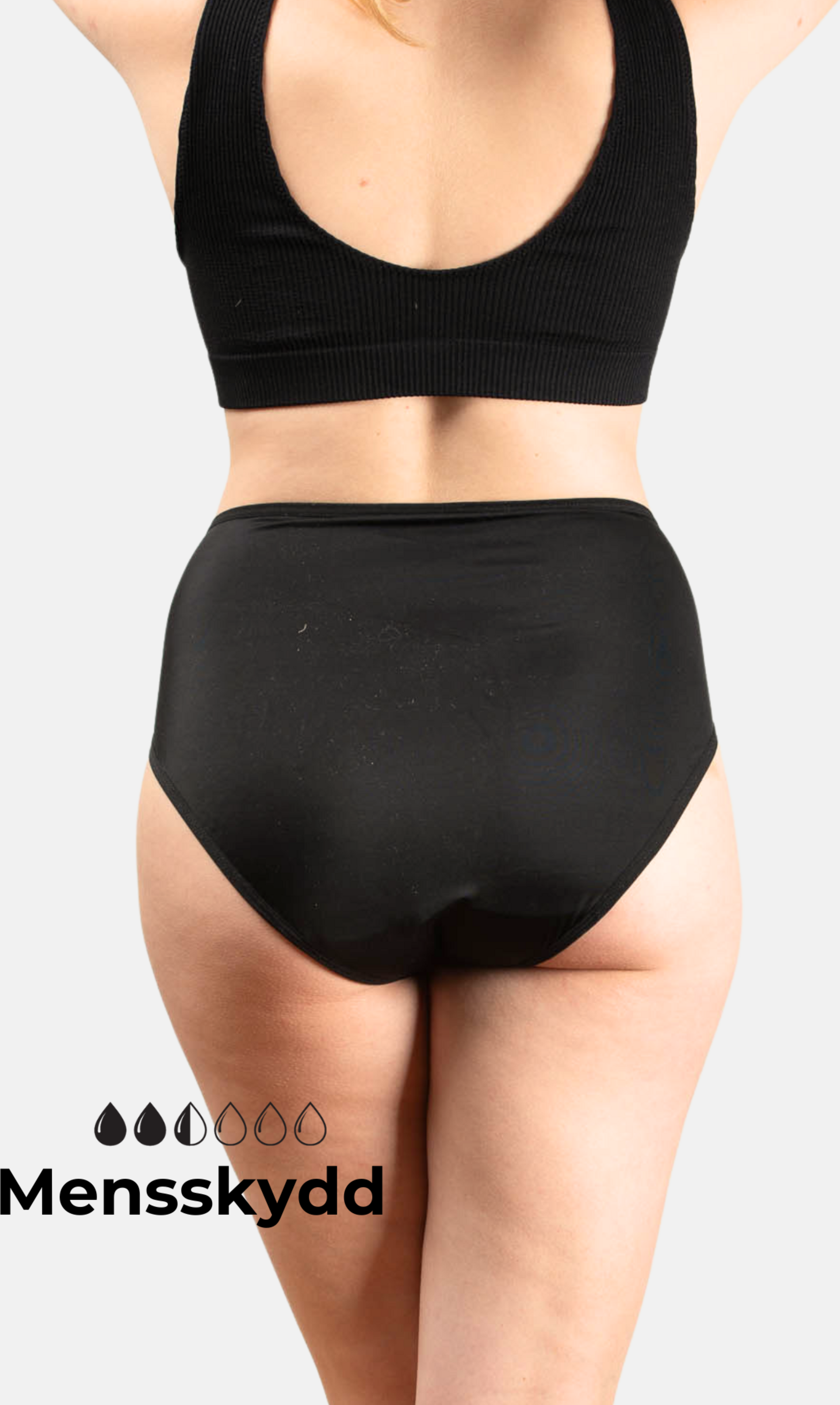 COMFYDENCE, Bikinitrosa Med Mensskydd - H&ouml;g Midja- Mermaid