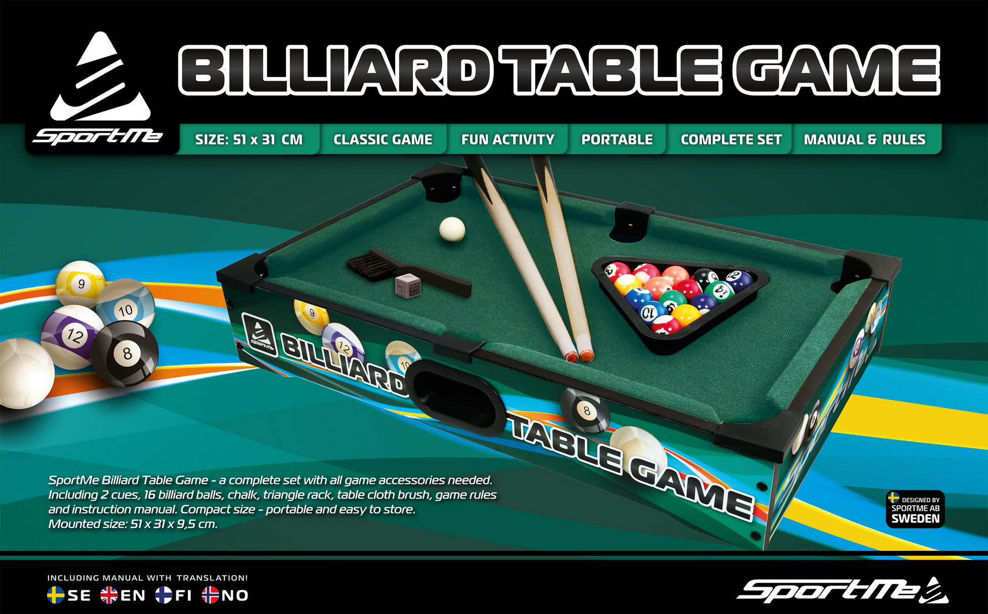 SPORTME, Biljard Bordsspel