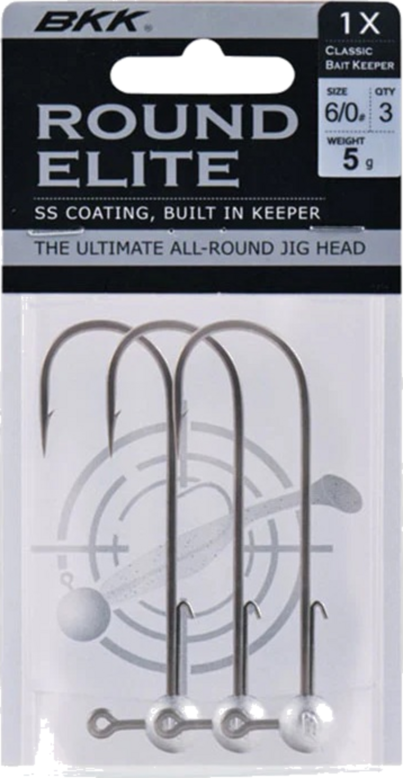 BKK, Bkk Round Elite Jig Head 10g - 4/0# 3-pack