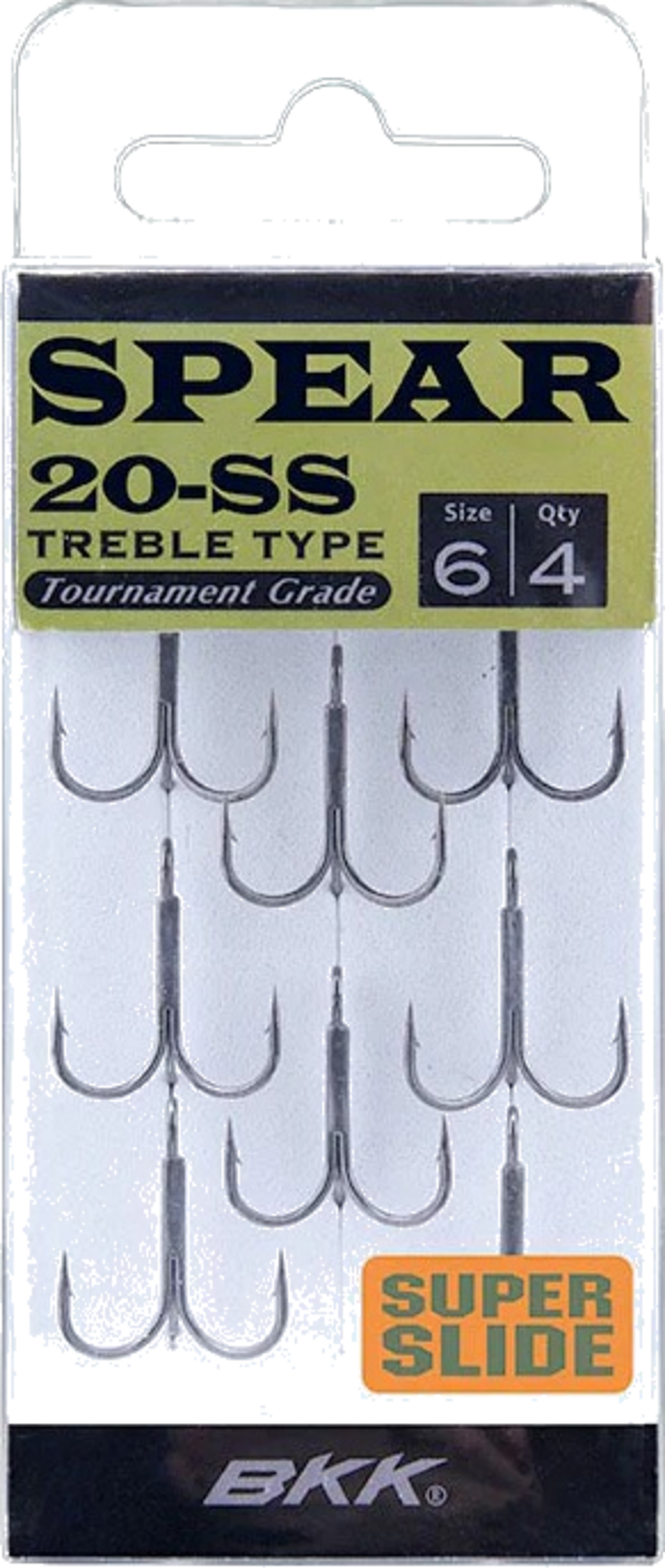 BKK, Bkk Spear-20 Ss #6 Treble Hook 8-pack