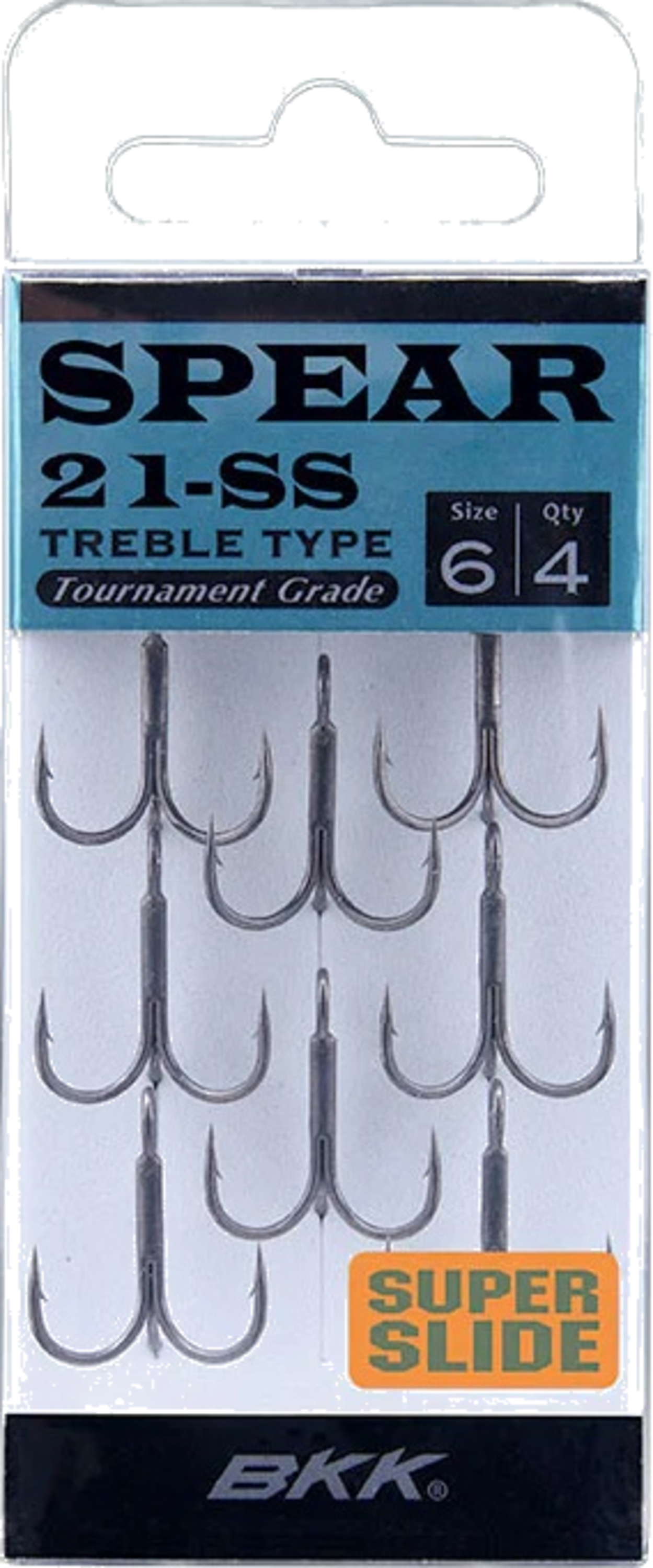BKK, Bkk Spear-21 Ss #6 Treble Hook 8-pack