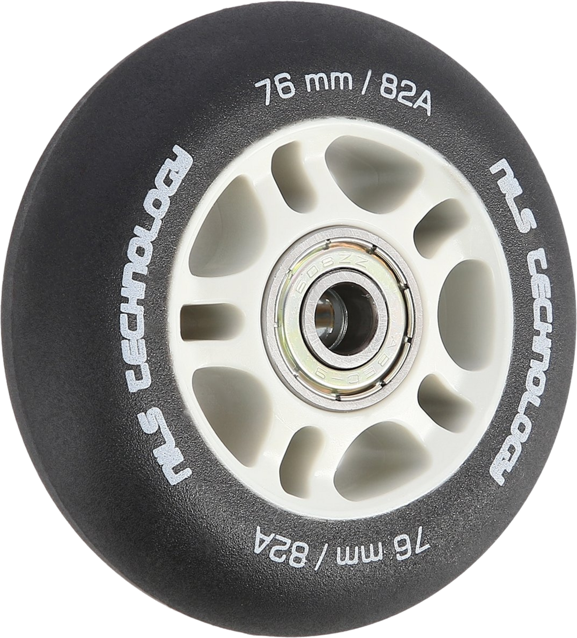 NORTHIX, Black 76x24 82a Pu Wheels  Abec-9 Bearings Set